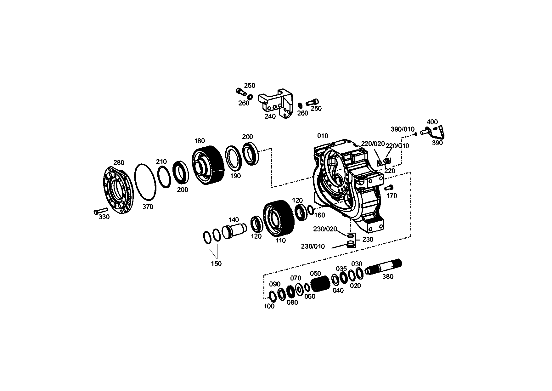 drawing for EVOBUS A0003511305 - GANTRY HOUSING