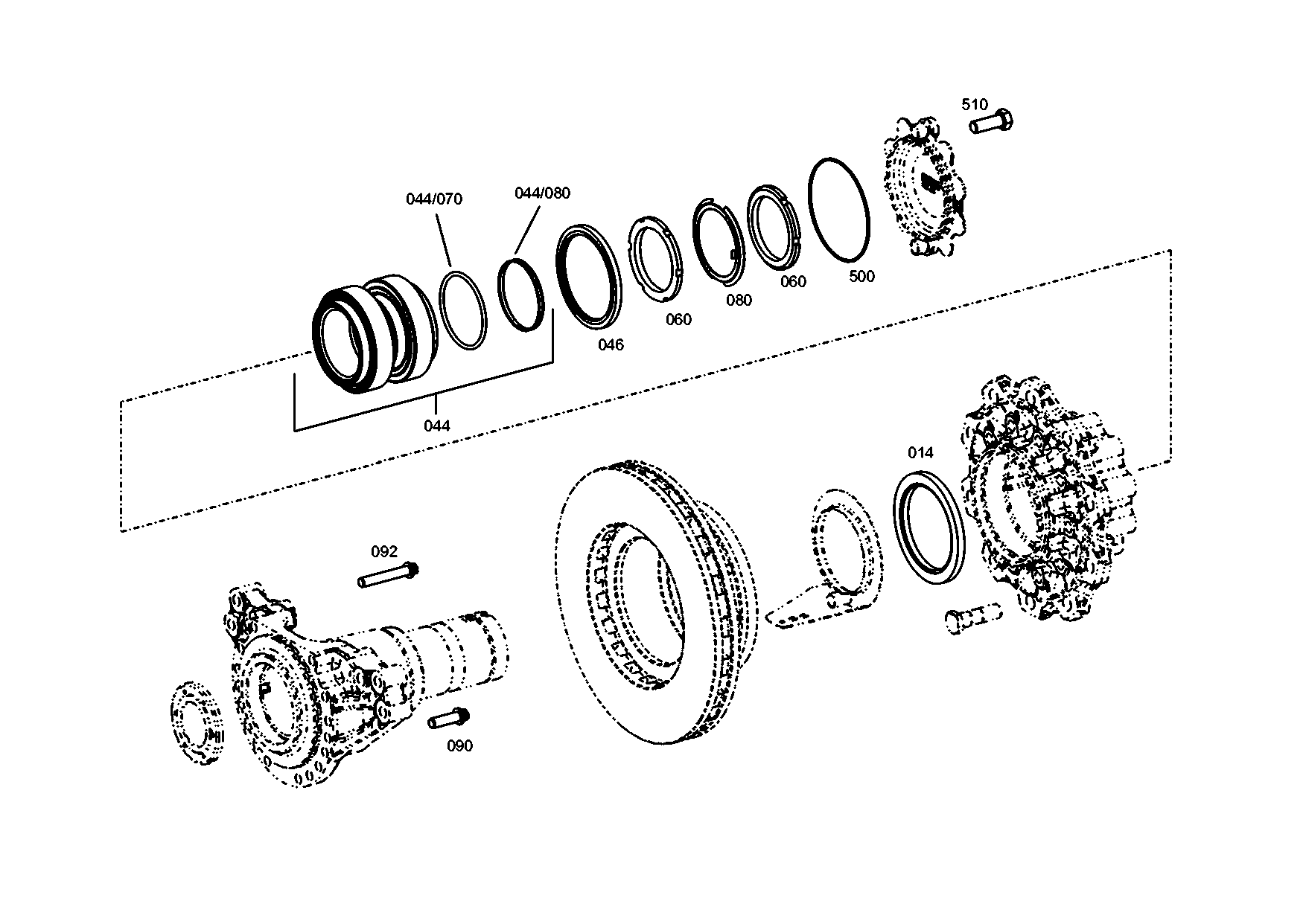 Technical drawing of EVOBUS A0179976645 O-RING with dimensions and layout (figure 5)