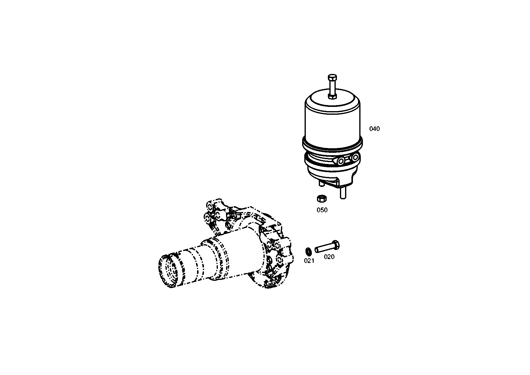 drawing for MAN 81.50410-6895 - BRAKE CYLINDER