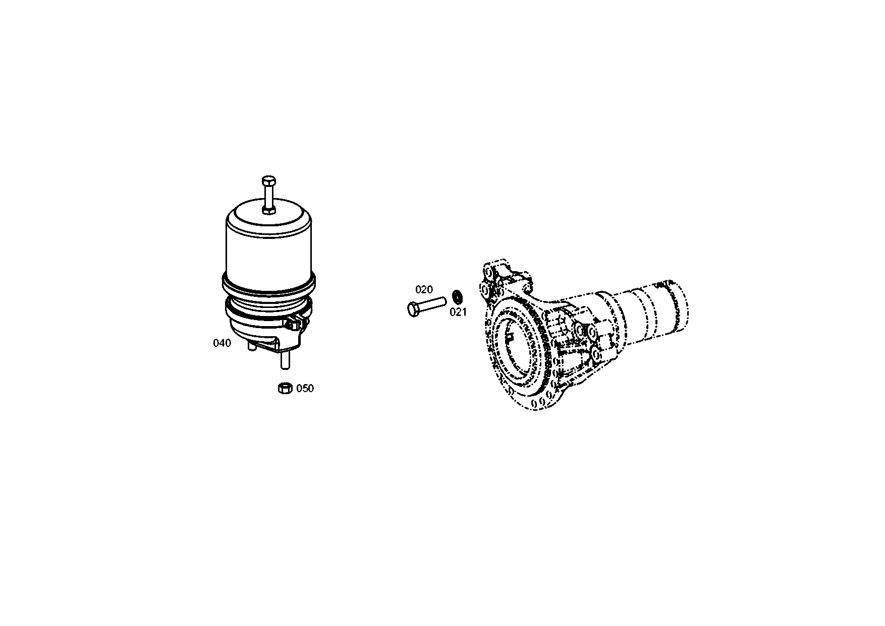 drawing for MAN 81.50410-6895 - BRAKE CYLINDER