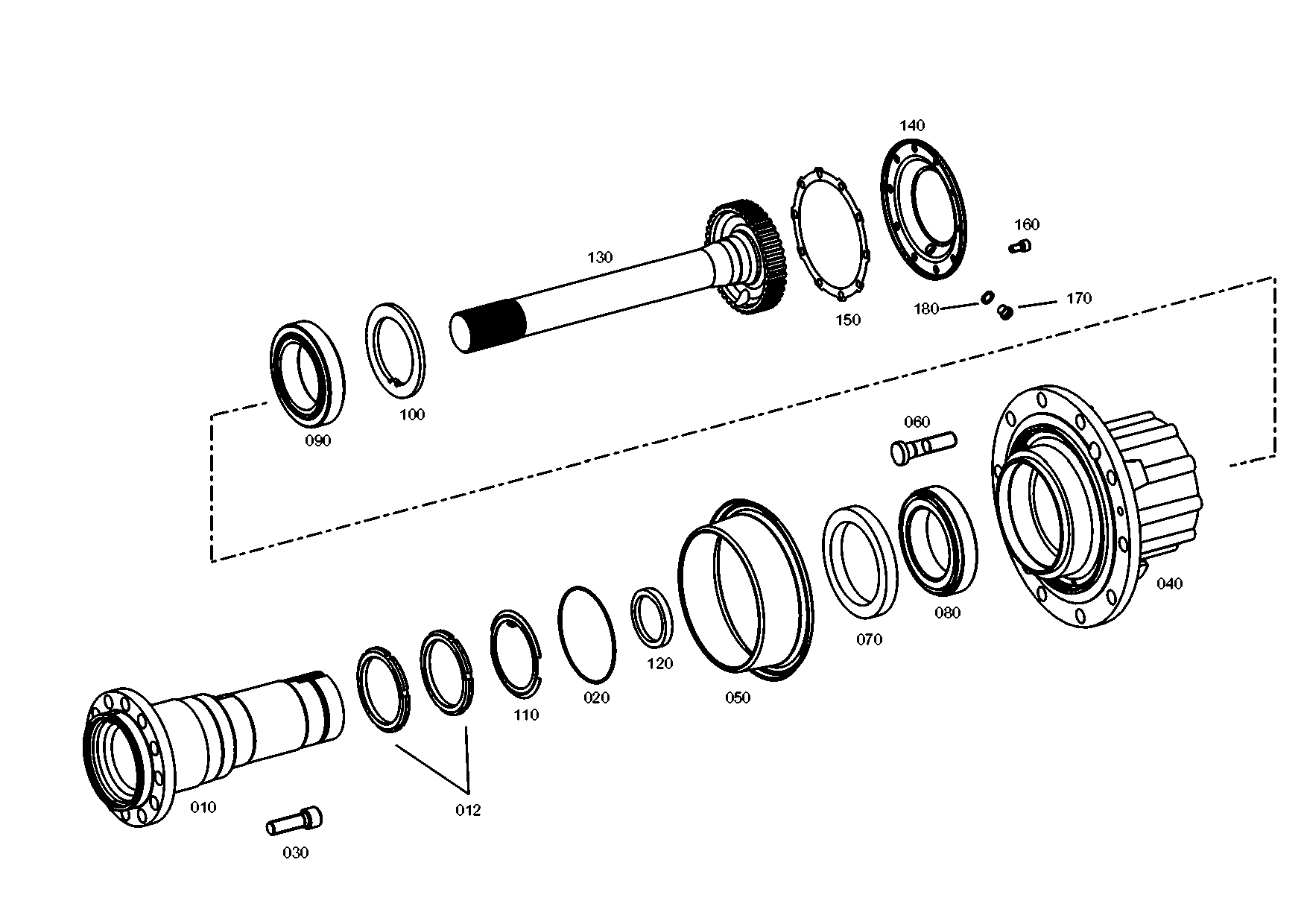 drawing for EVOBUS A0249975547 - SHAFT SEAL