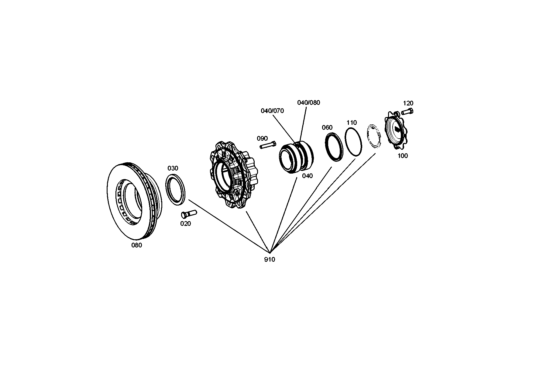 drawing for MAN 36.35701-0000 - HUB