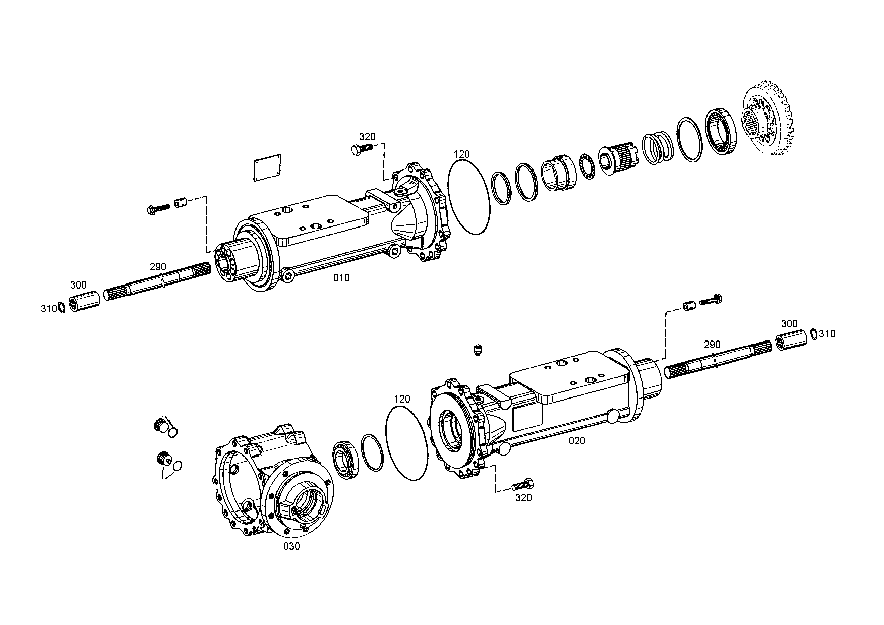 drawing for WEIDEMANN GMBH & CO. KG 1000213605 - AXLE CASING