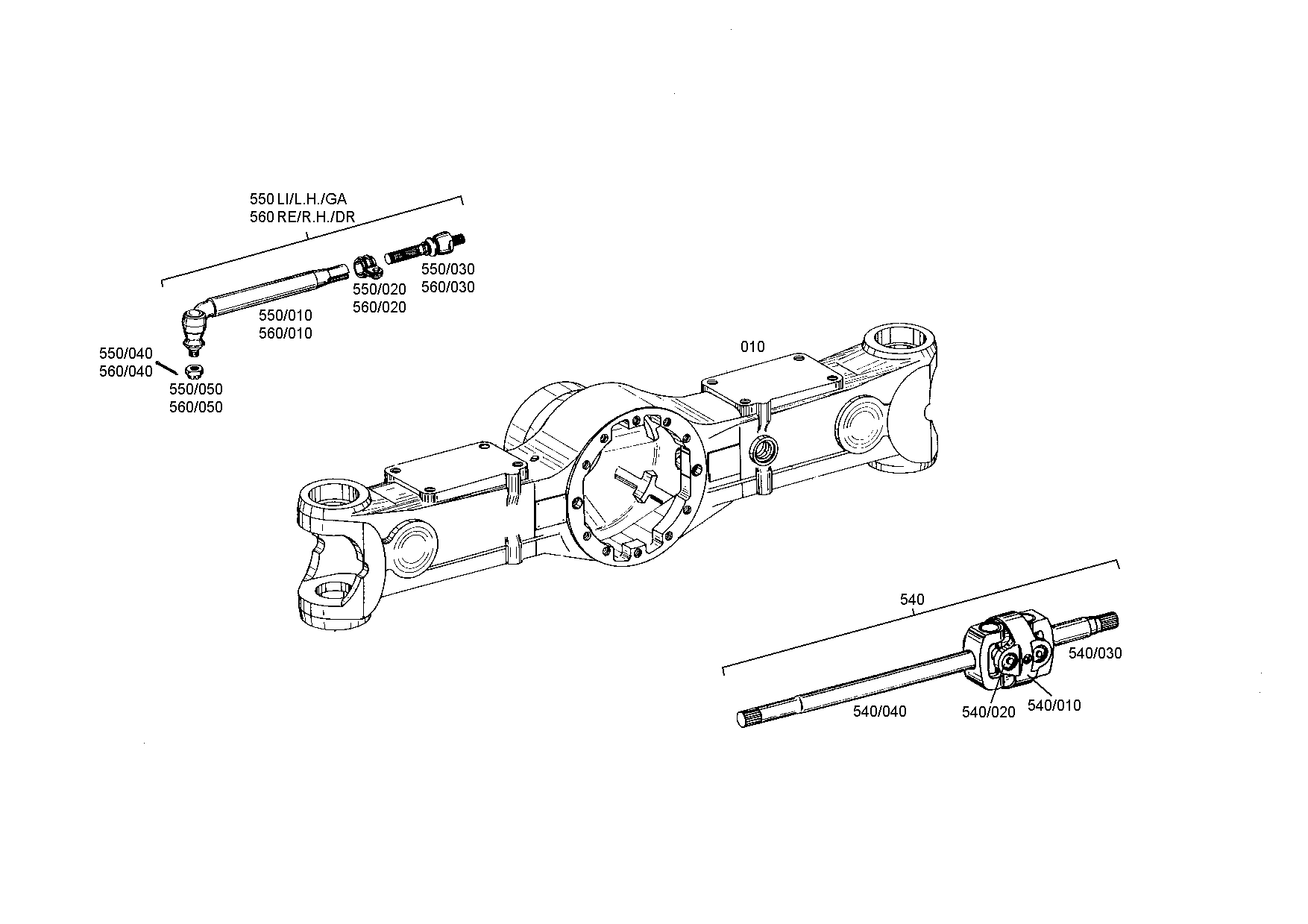 drawing for JOHN DEERE AT321434 - AXIAL JOINT