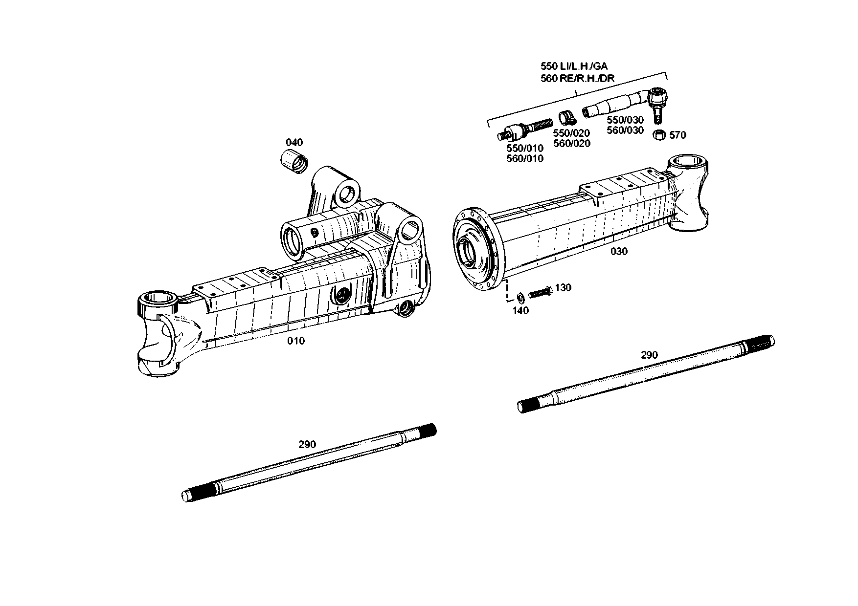 drawing for LIEBHERR GMBH 7027749 - TIE ROD