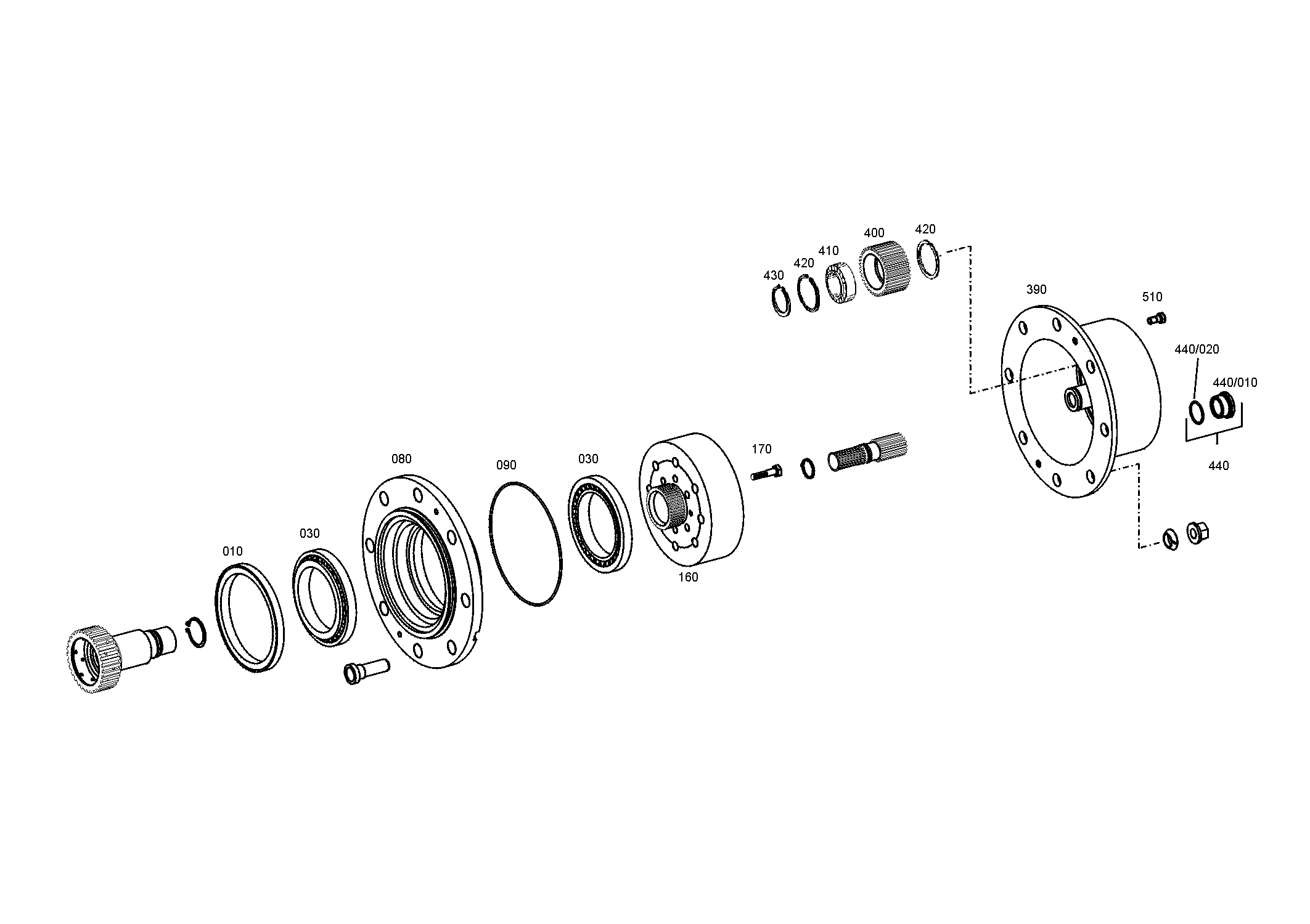 drawing for AGCO F510300020420 - HUB