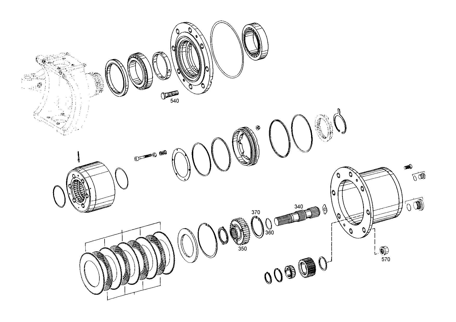 drawing for LIEBHERR GMBH 10022172 - DISC CARRIER