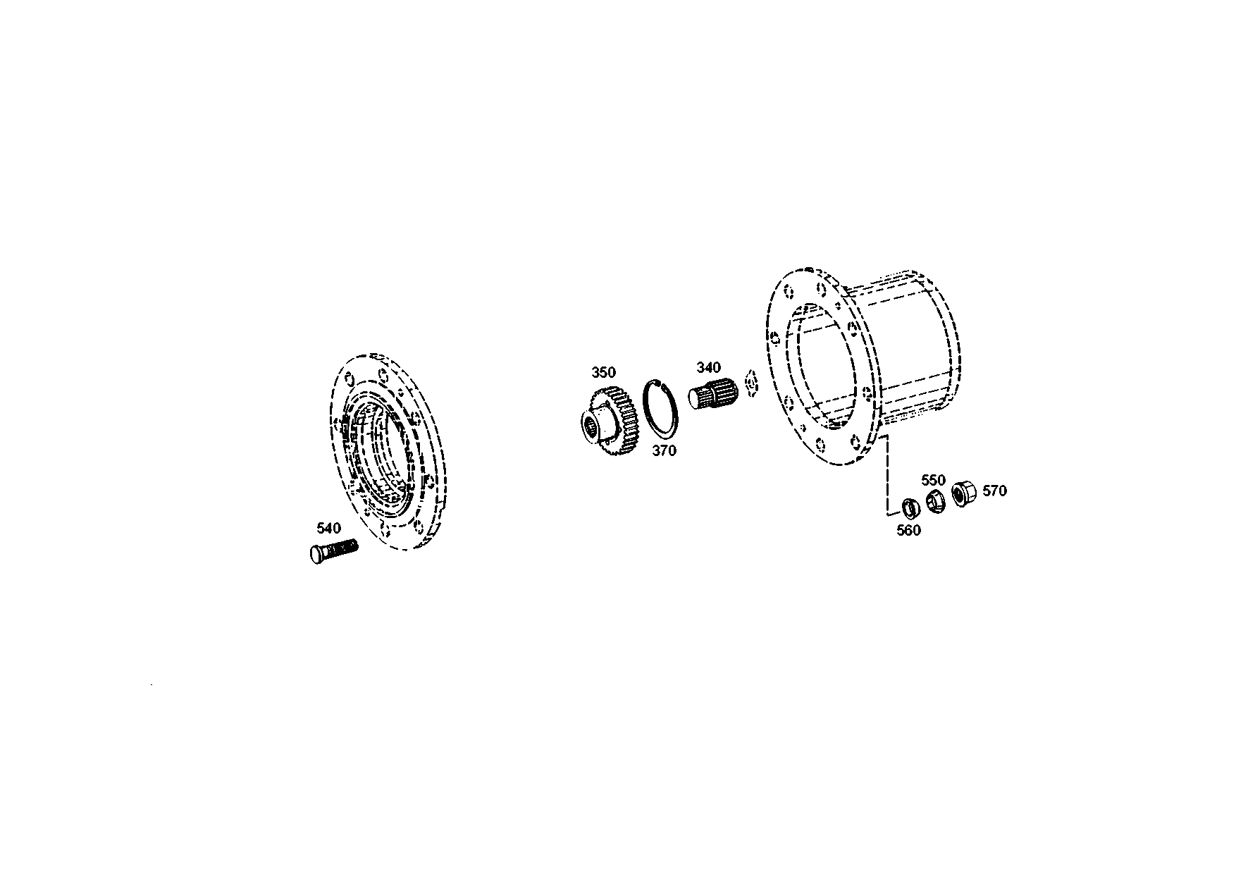 drawing for SCHAEFFER 070.690.149 - DISC CARRIER