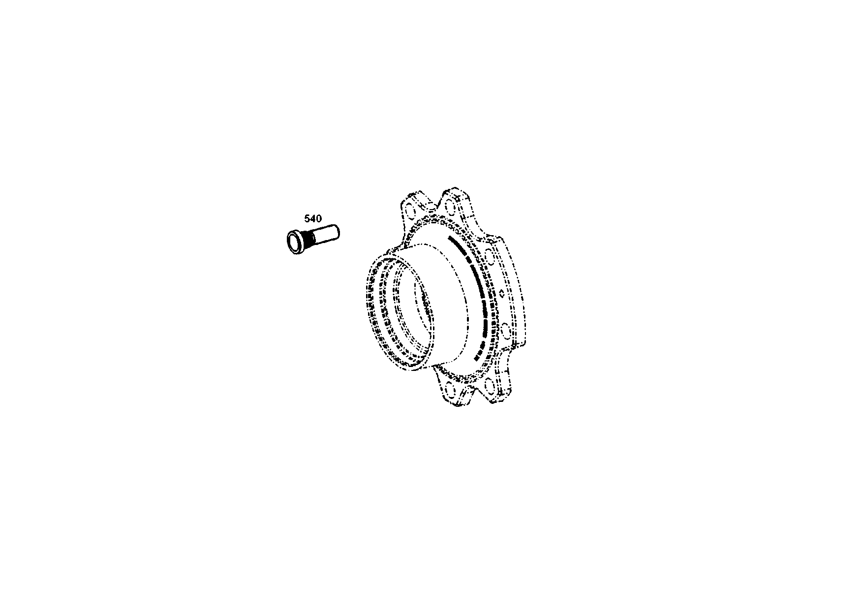 drawing for JOHN DEERE T82562 - WHEEL STUD