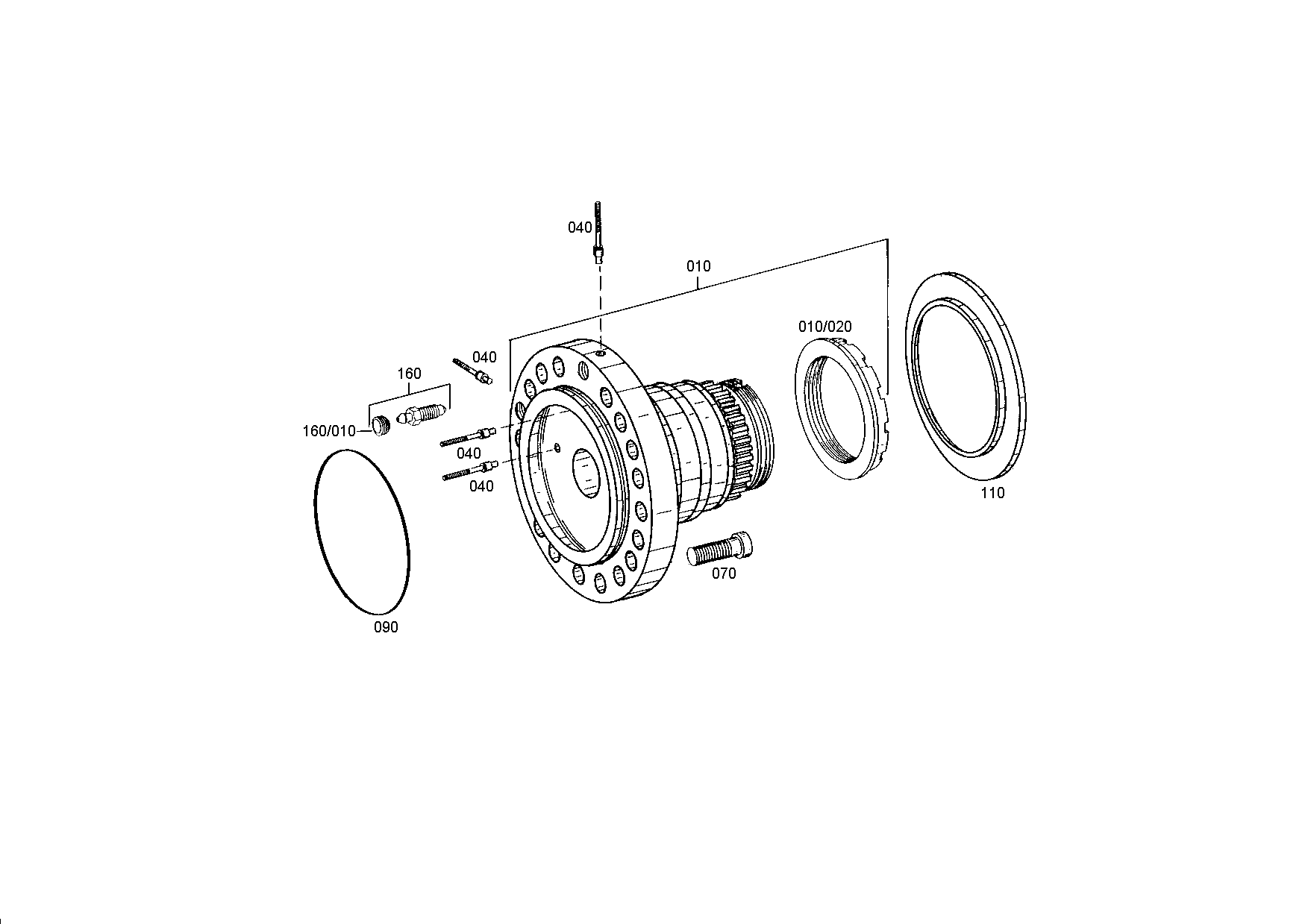 drawing for JOHN DEERE AT321936 - SLOTTED NUT