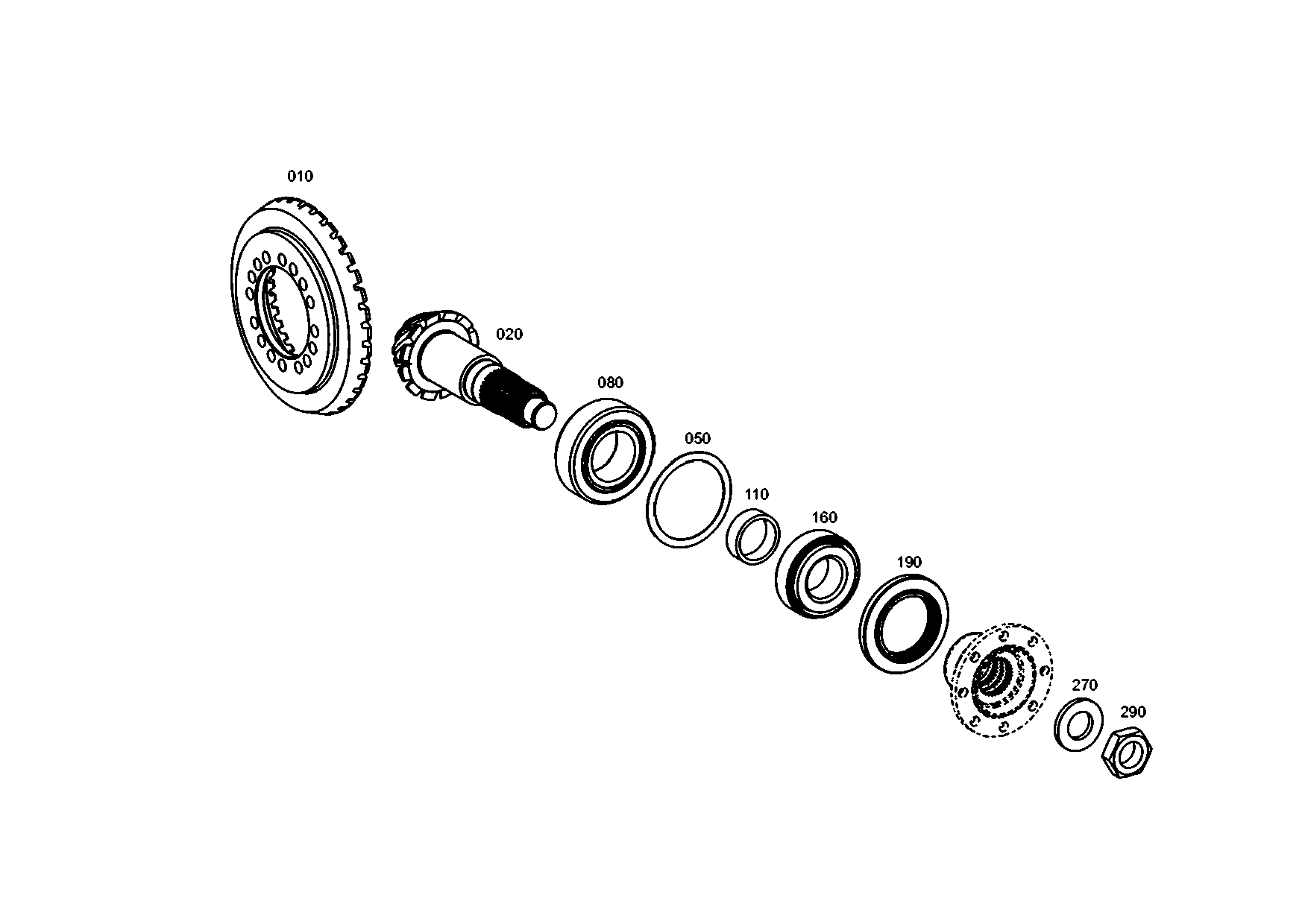 drawing for FIAT AUTO S.P.A. 84551468 - PINION