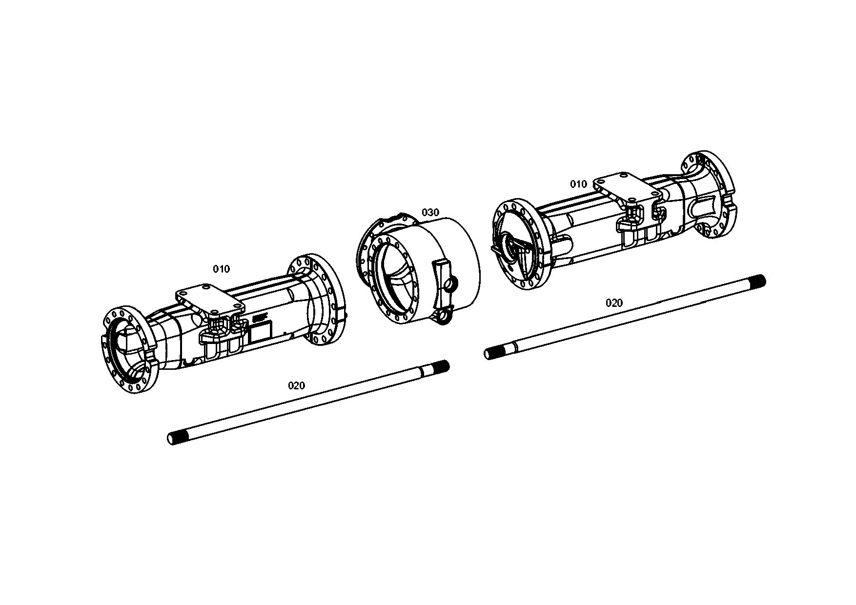 drawing for JOHN DEERE 4472348017 - AXLE CASING