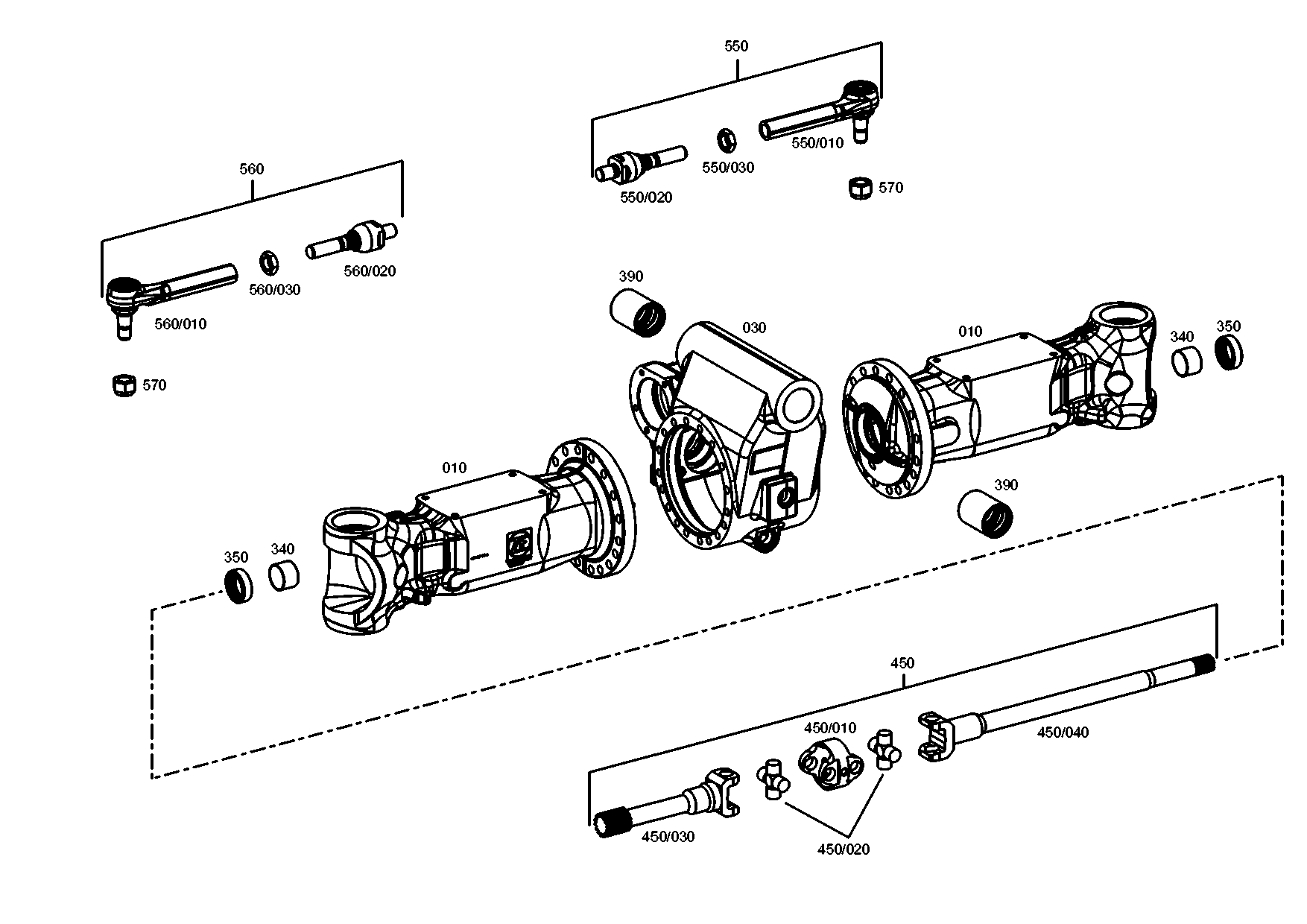 drawing for SENNEBOGEN HYDRAULIKBAGGER GMBH 146896 - AXIAL JOINT