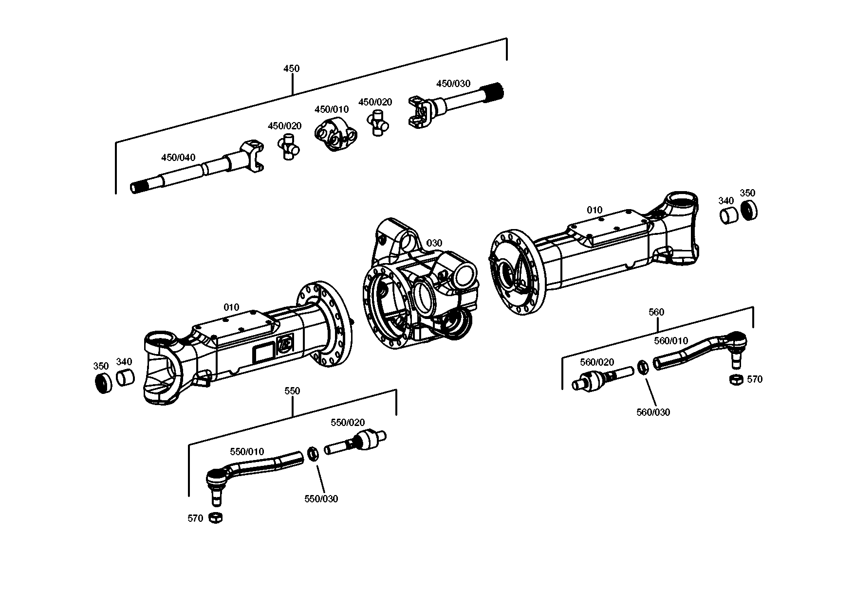 drawing for Hyundai Construction Equipment ZGAQ-04046 - SHAFT ASSY-UNIVERSAL