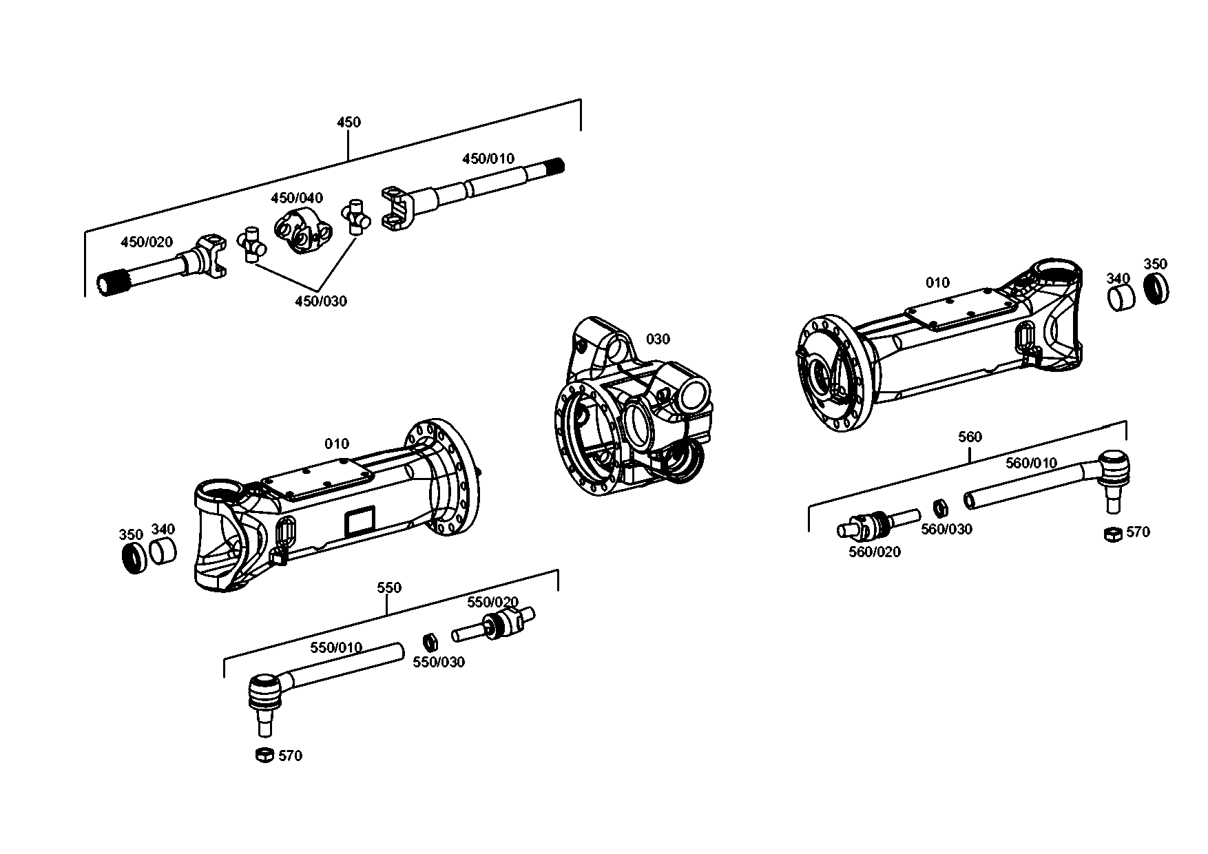 drawing for DOOSAN 23010600078 - UNIVERSAL SHAFT