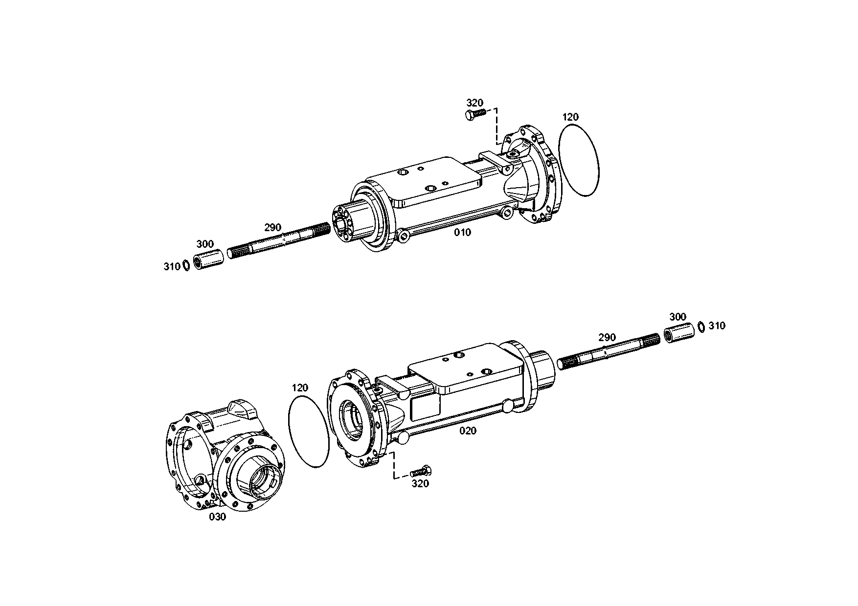 drawing for WEIDEMANN GMBH & CO. KG 1000213605 - AXLE CASING