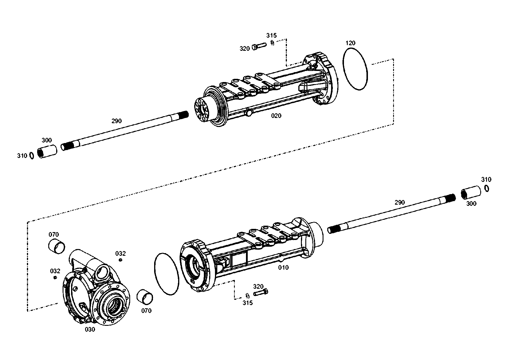 drawing for WEIDEMANN GMBH & CO. KG 1000205623 - AXLE CASING