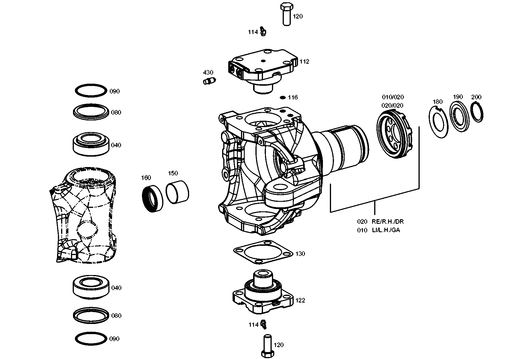 drawing for Hyundai Construction Equipment ZGAQ-03230 - PIN-BEARING