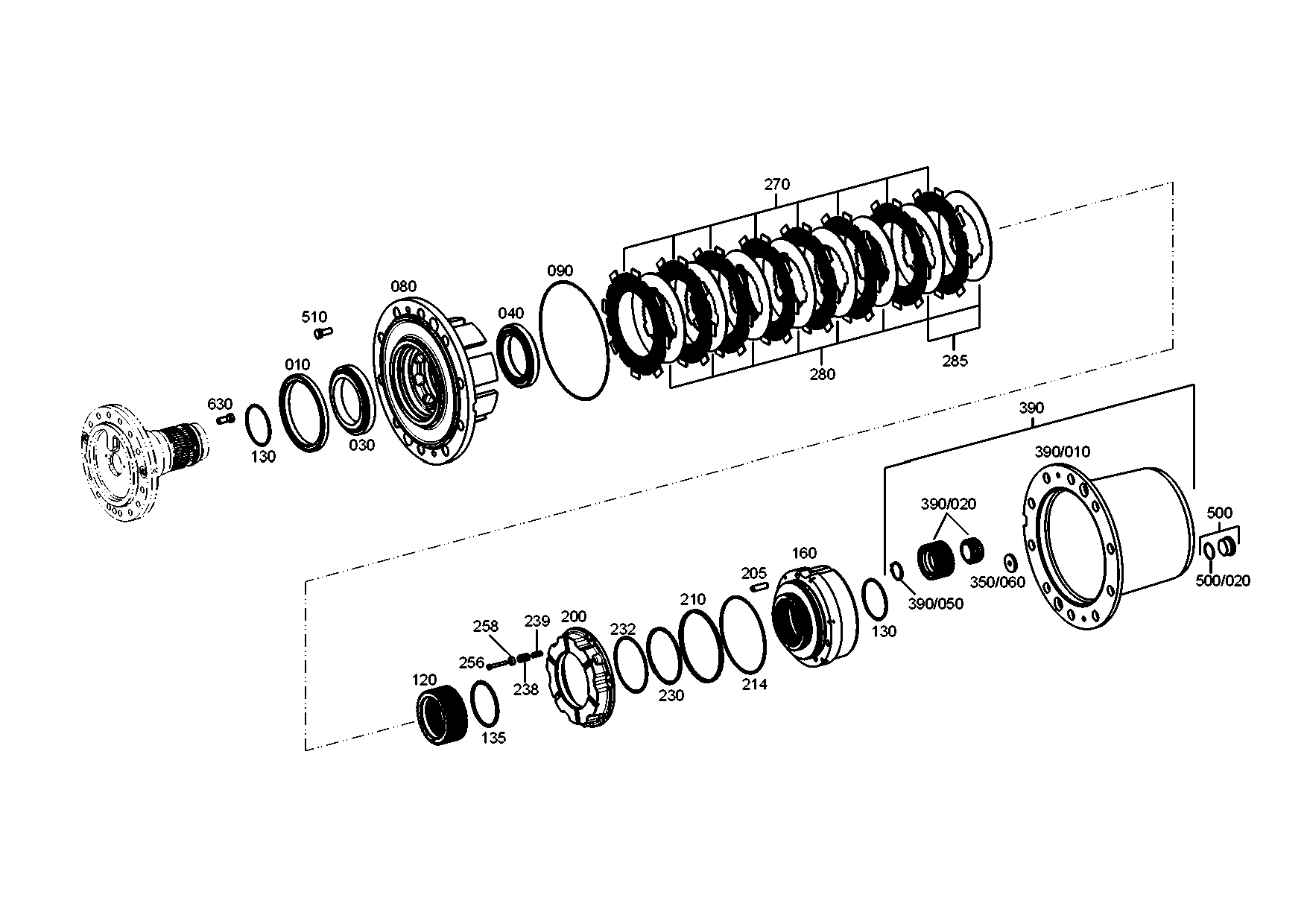 drawing for VOLVO VOE14560274 - OUTER CLUTCH DISK