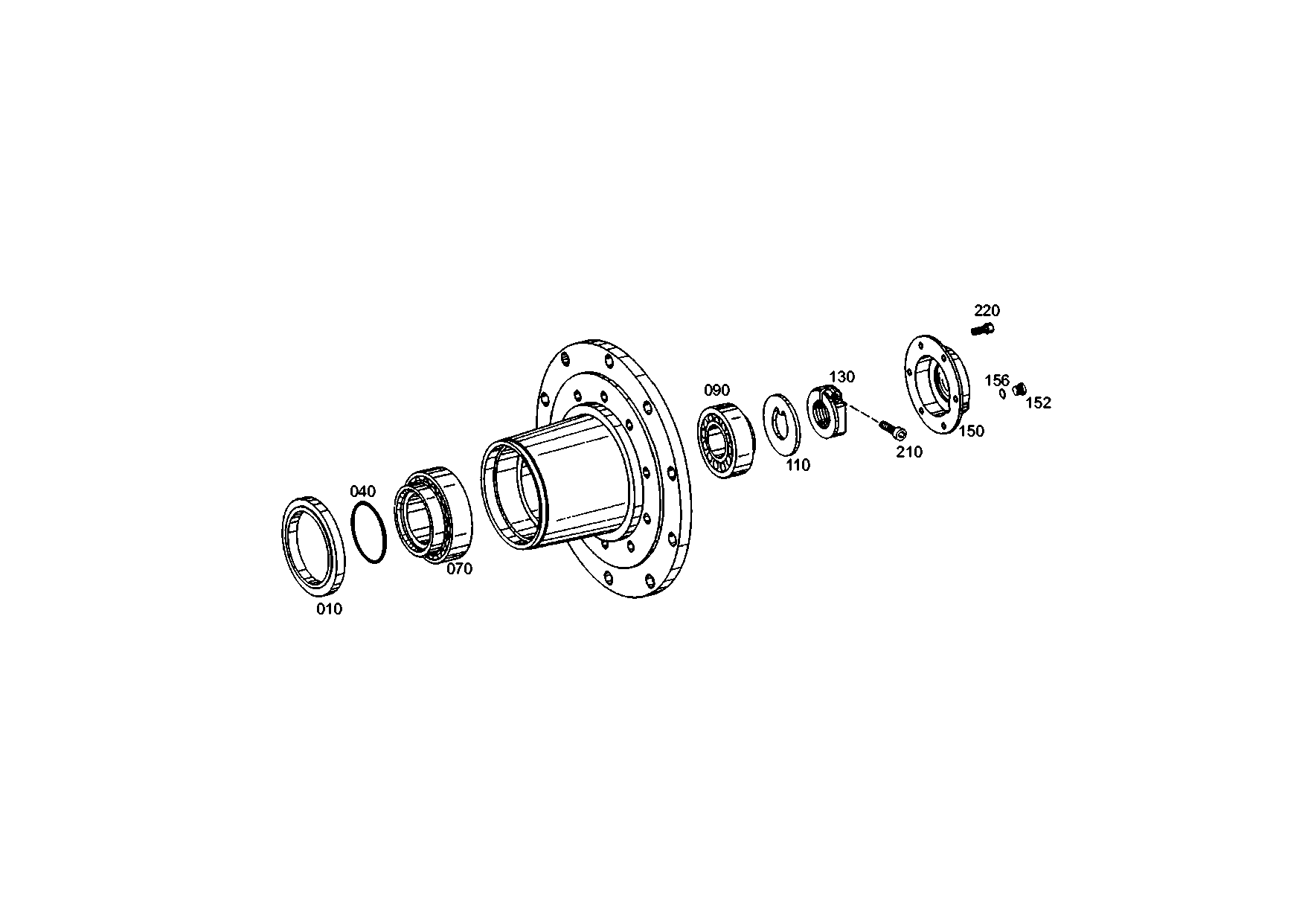 drawing for ORION BUS INDUSTRIES 69,9X130,0X57,5 FAG / AUSTRIA - TA.ROLLER BEARING