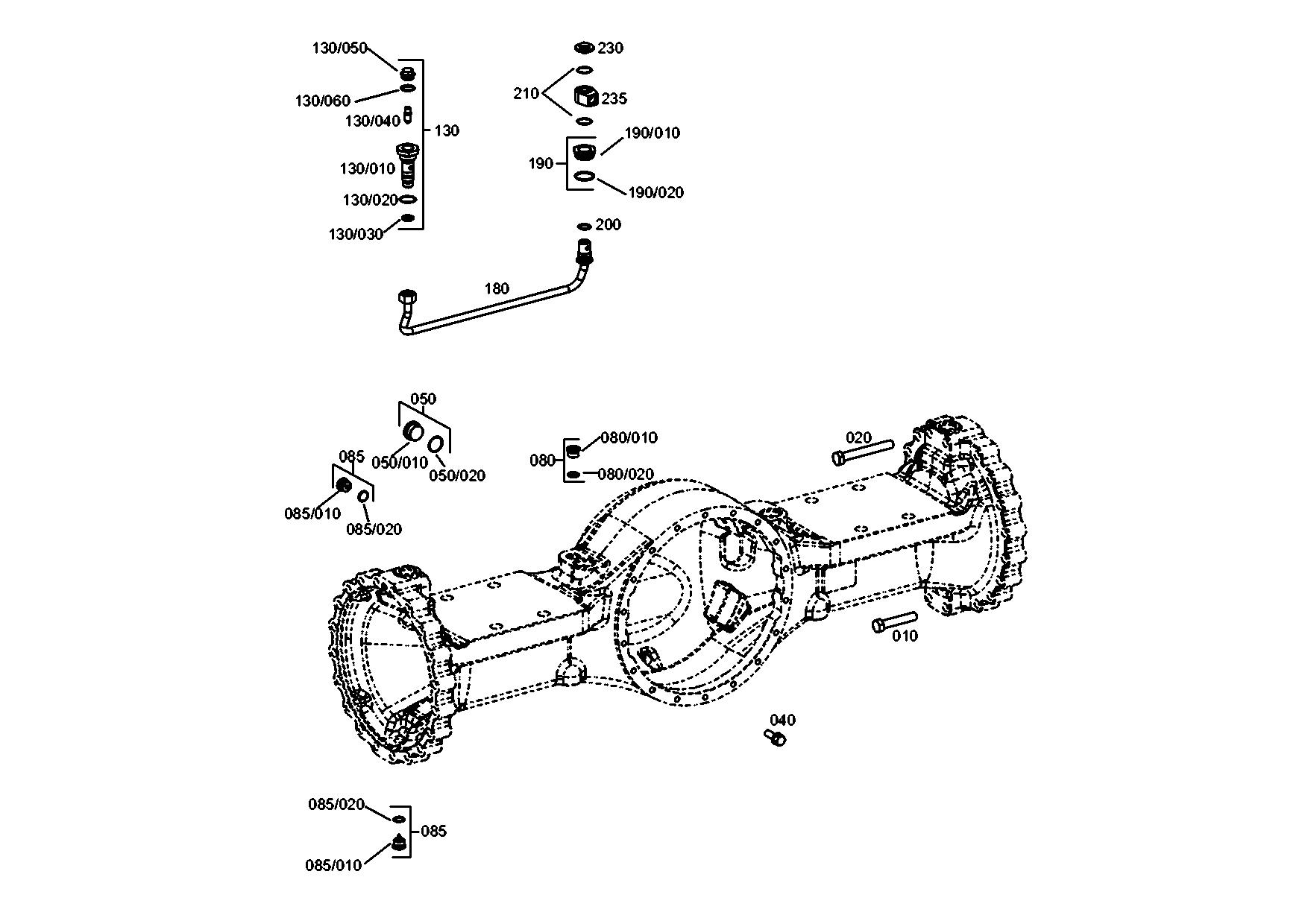 drawing for LIEBHERR GMBH 7624140 - SCREW PLUG