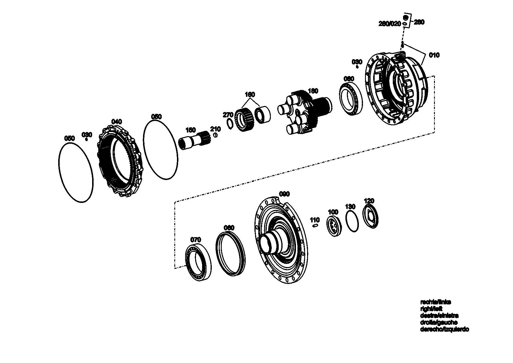 drawing for LIEBHERR GMBH 7624146 - RING GEAR