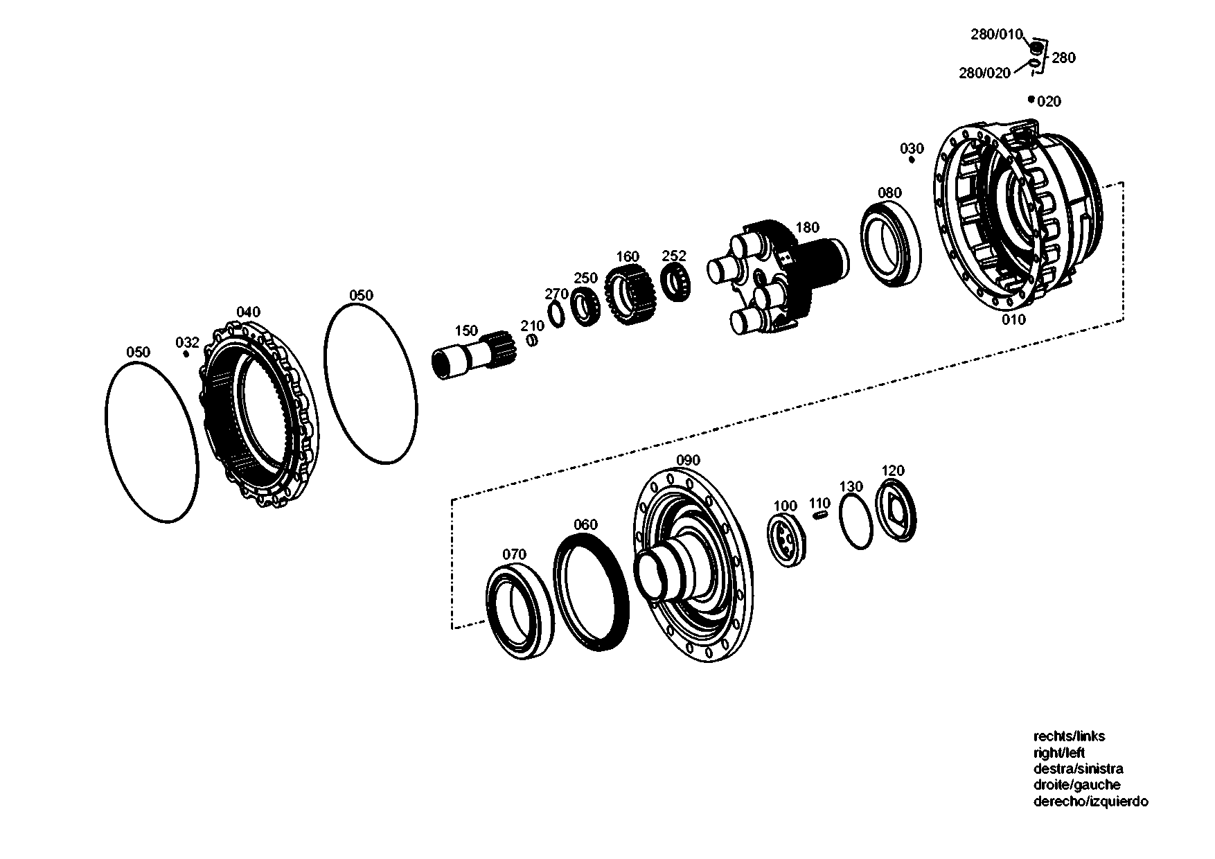 drawing for VOLVO 12743374 - PLANET GEAR