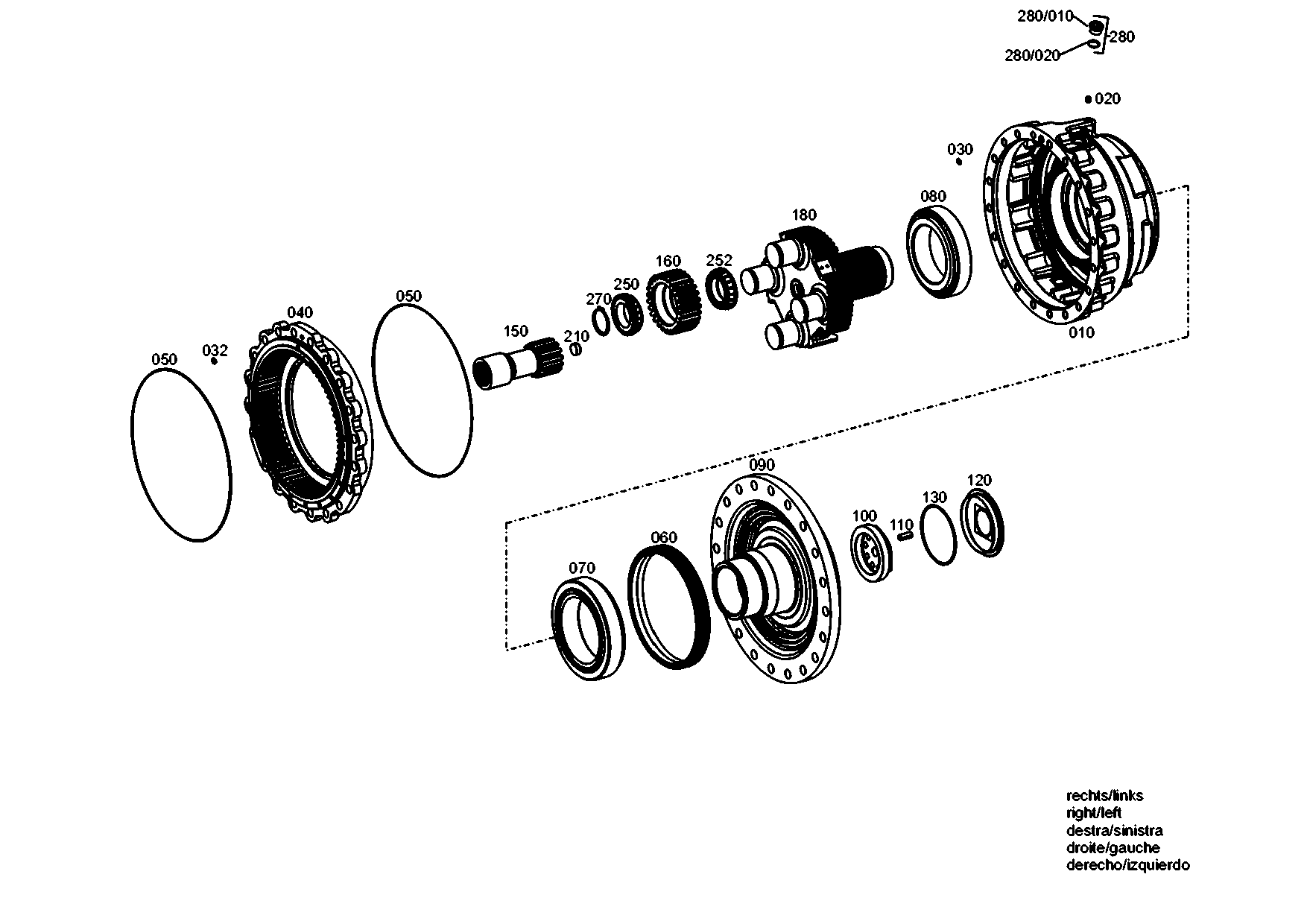 drawing for JOHN DEERE F437219 - PLANET GEAR