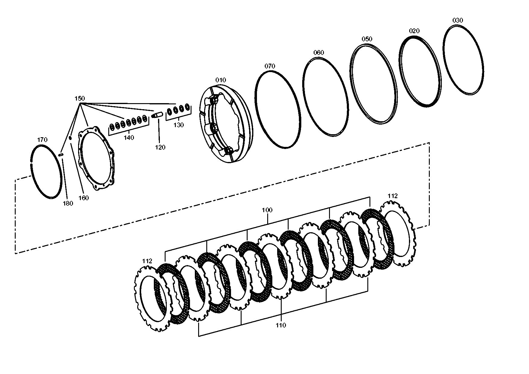 drawing for JOHN DEERE F437161 - GRIPPING RING