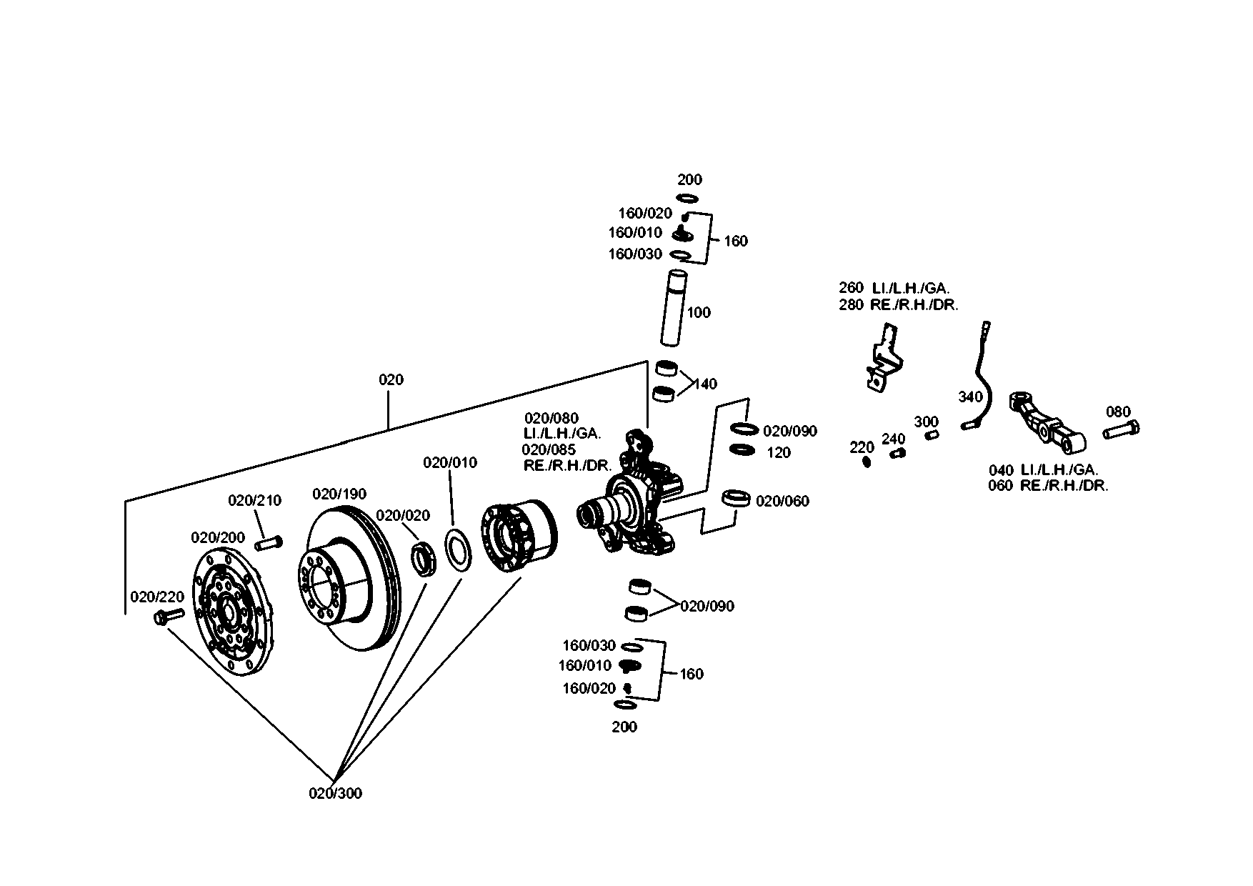 drawing for EVOBUS A0003310263 - FIXING DEVICE