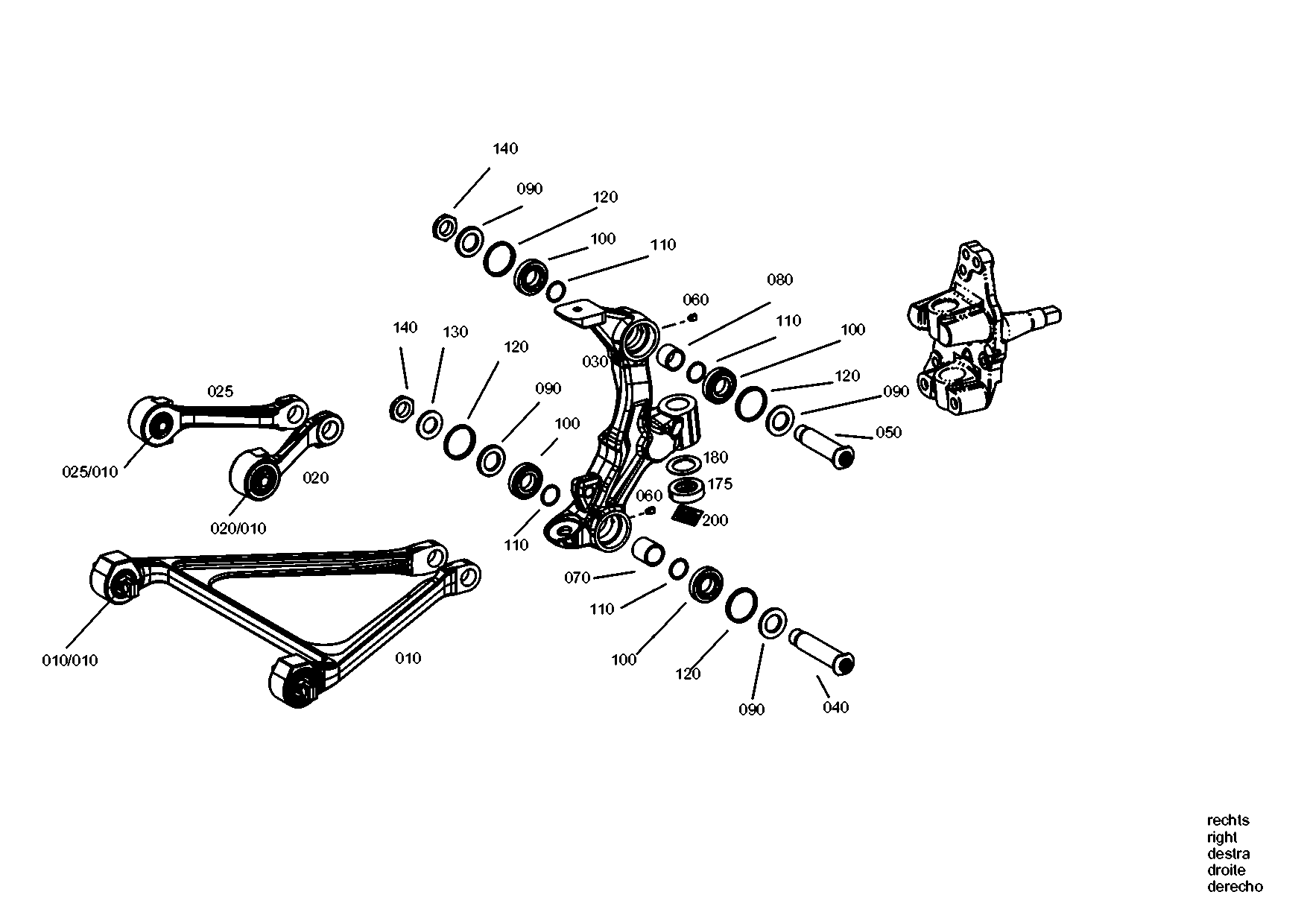 drawing for ZF Countries 055345007622 - CONTROL ARM