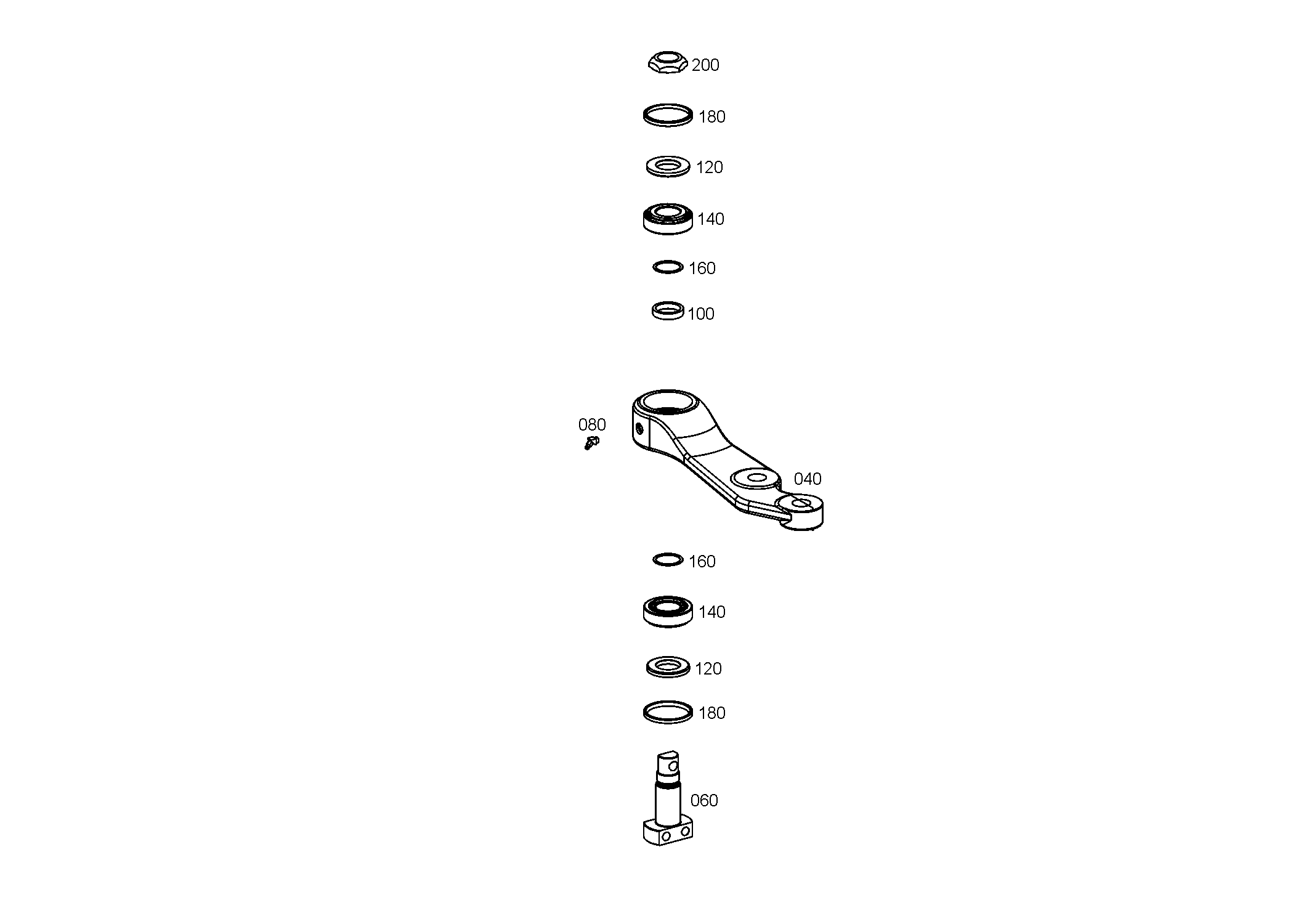 drawing for EVOBUS A6284600819 - STEERING ARM