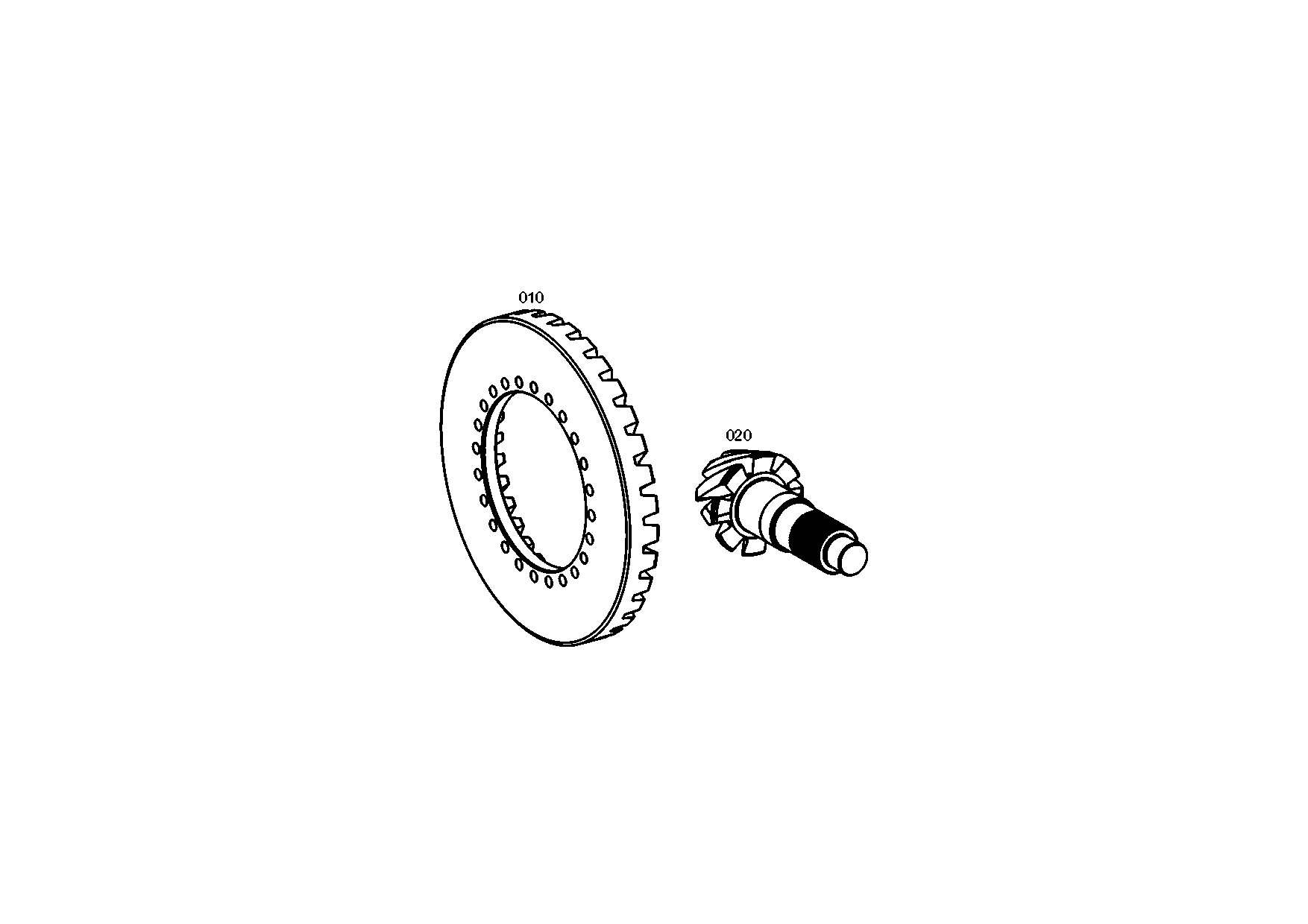 drawing for JOHN DEERE T301066 - PINION