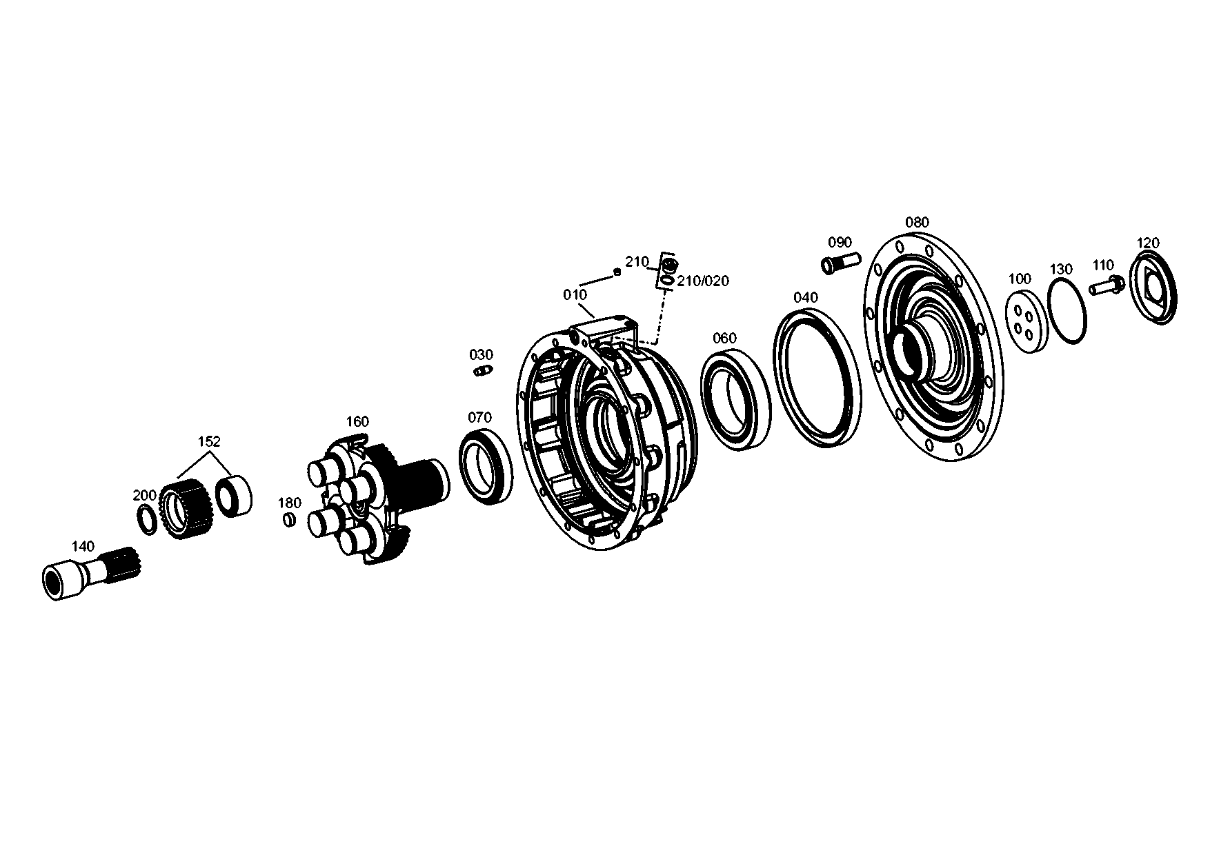 drawing for CNH NEW HOLLAND 84322840 - BRAKE HOUSING