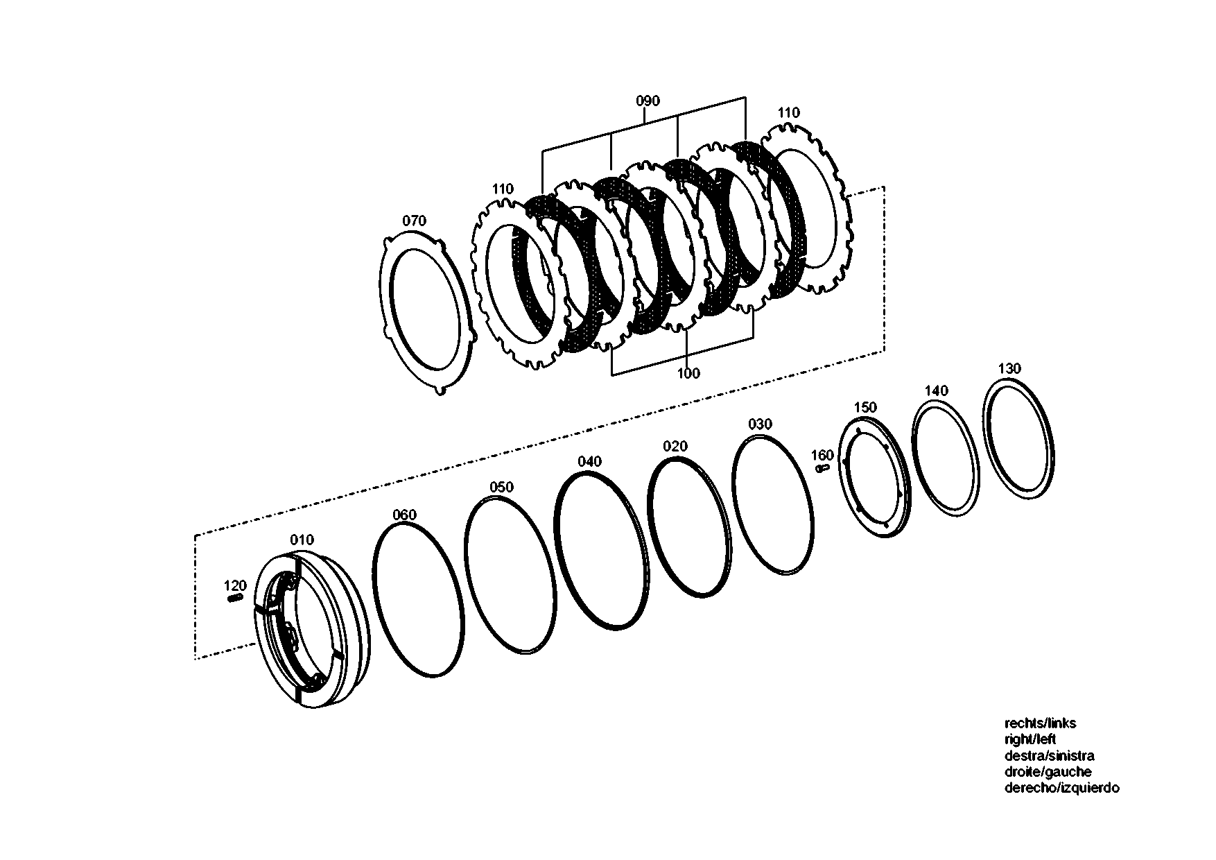 Technical drawing of Hyundai Construction Equipment SWO0167A-000-01 PISTON with dimensions and layout (figure 5)