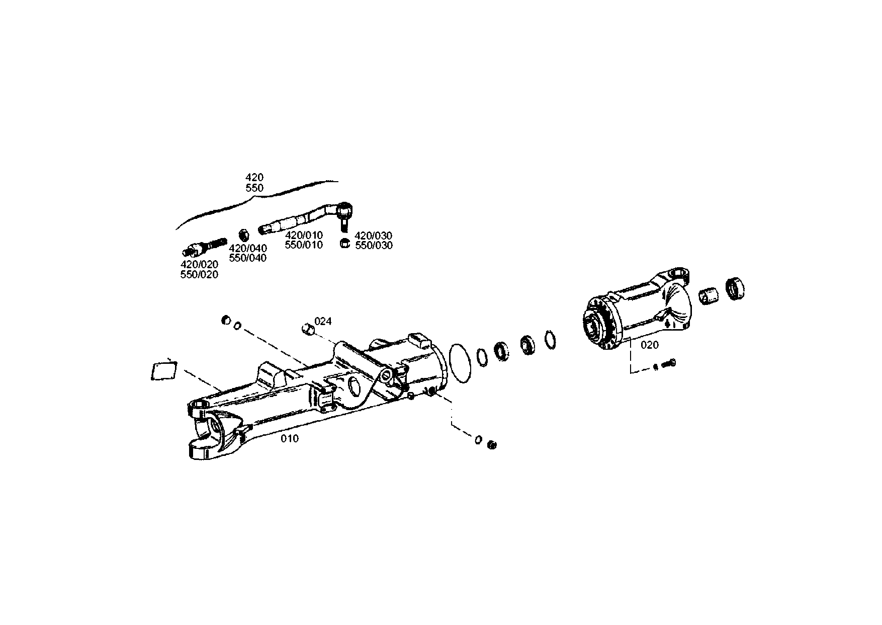 drawing for JOHN DEERE AT309304 - TIE ROD