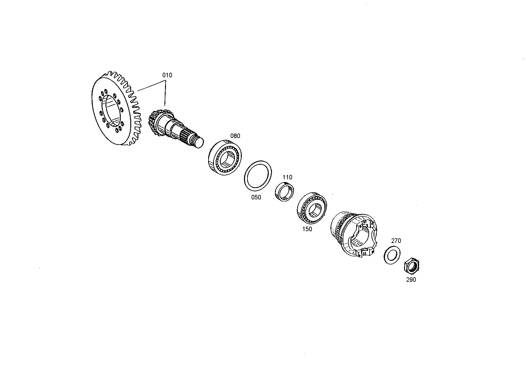 drawing for JOHN DEERE AT171644 - BEVEL GEAR SET