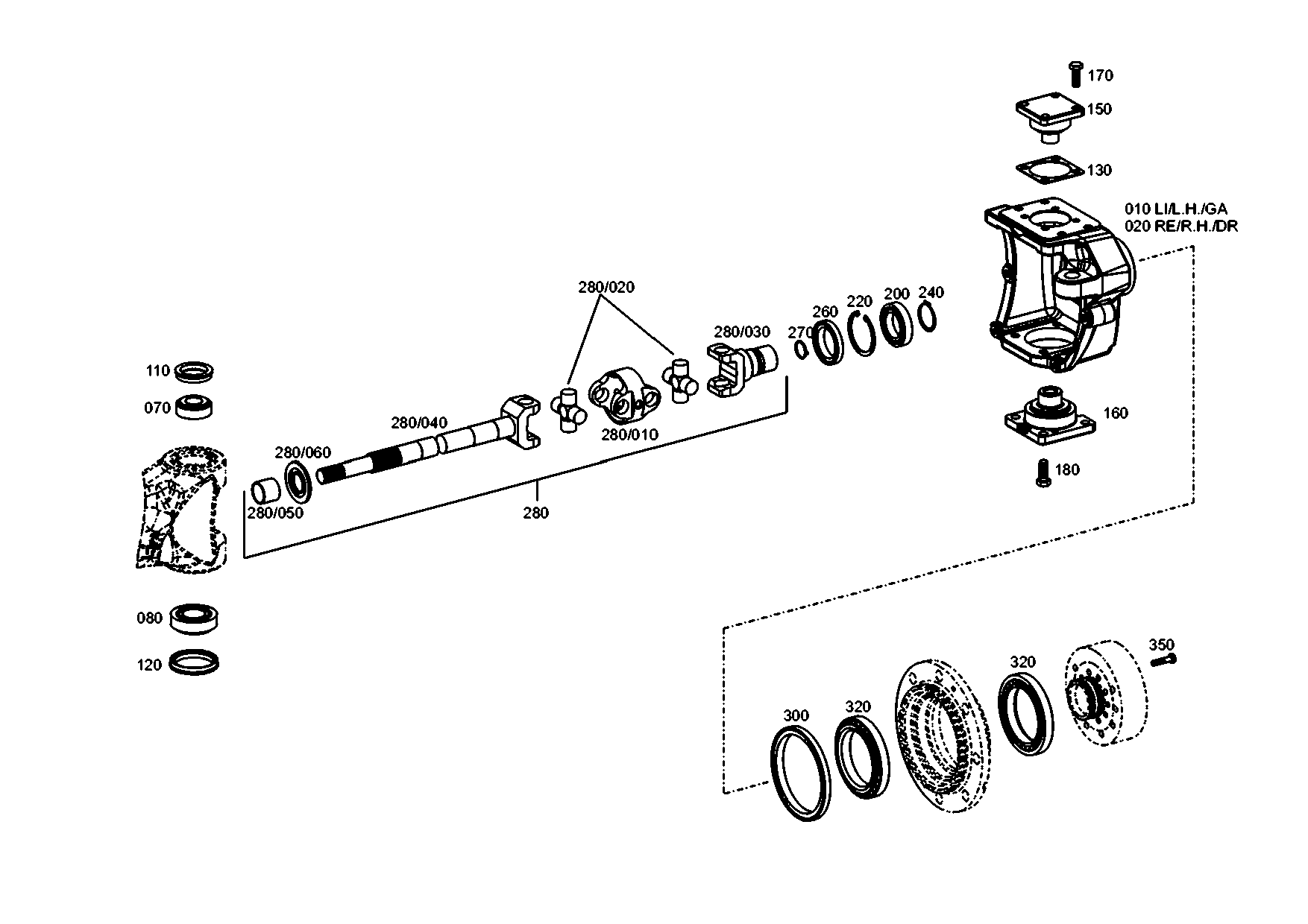 drawing for JOHN DEERE Z78539 - JOINT FORK