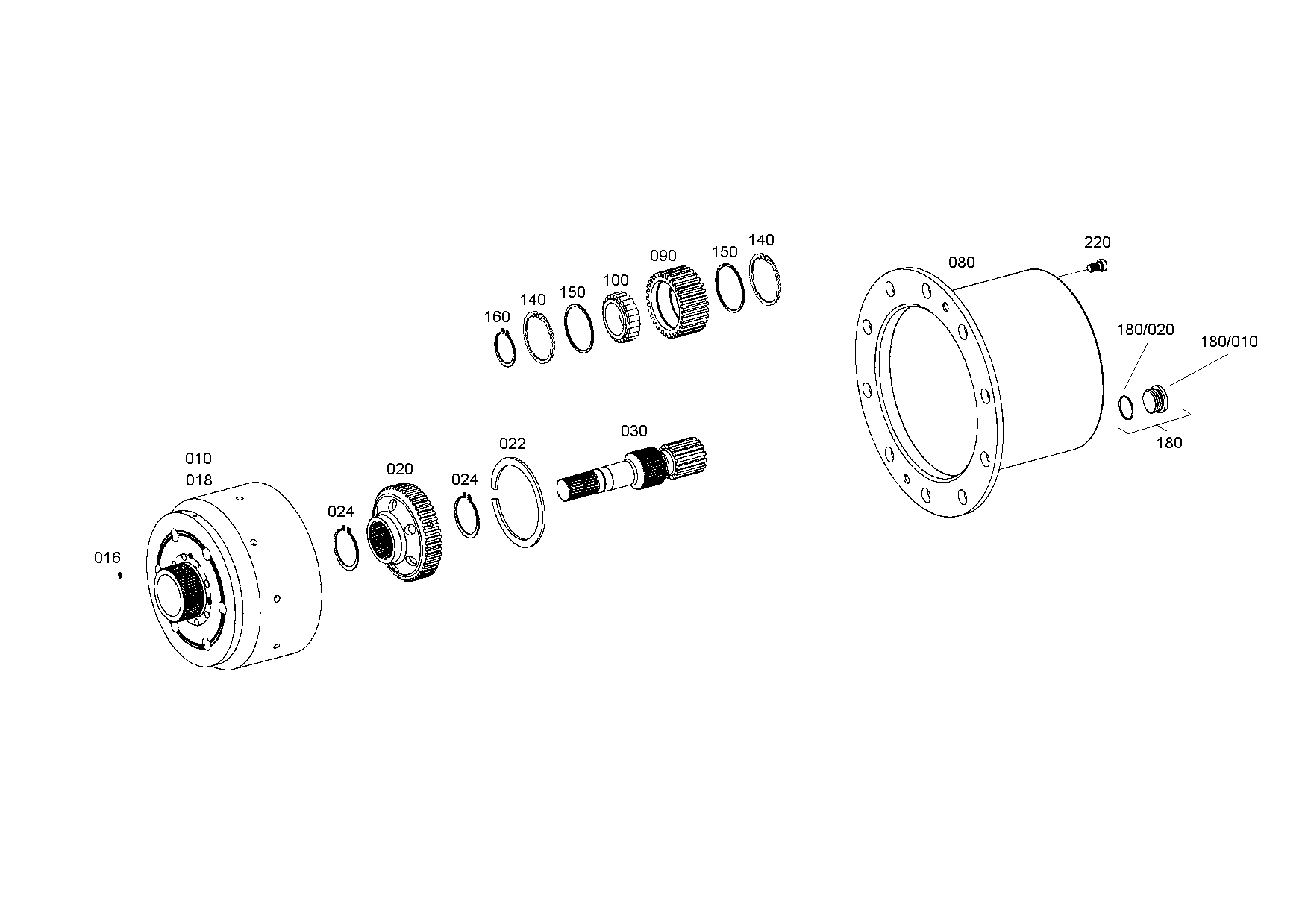drawing for JOHN DEERE L152433 - CIRCLIP