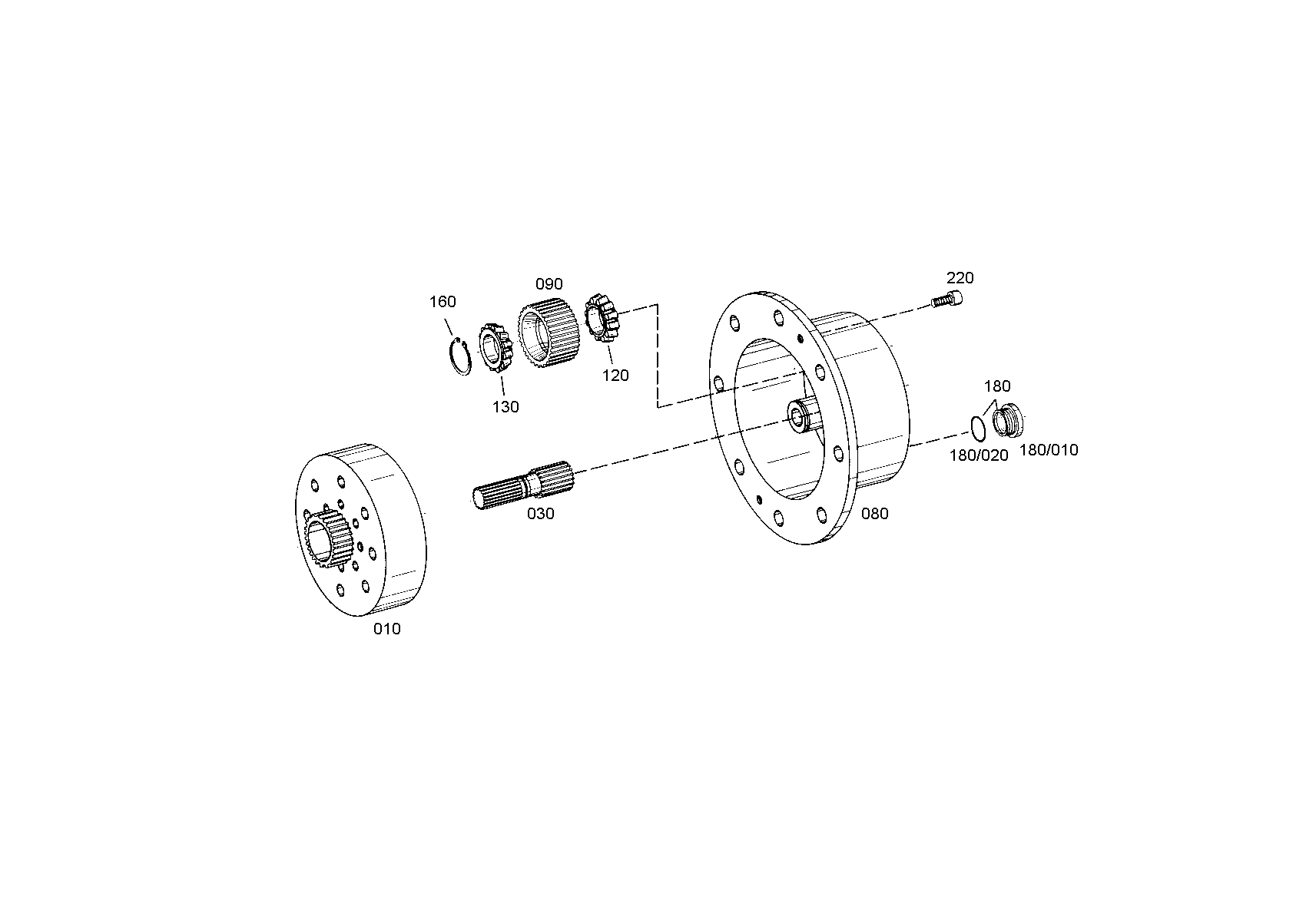 drawing for AGCO F716300020420 - PLANET CARRIER