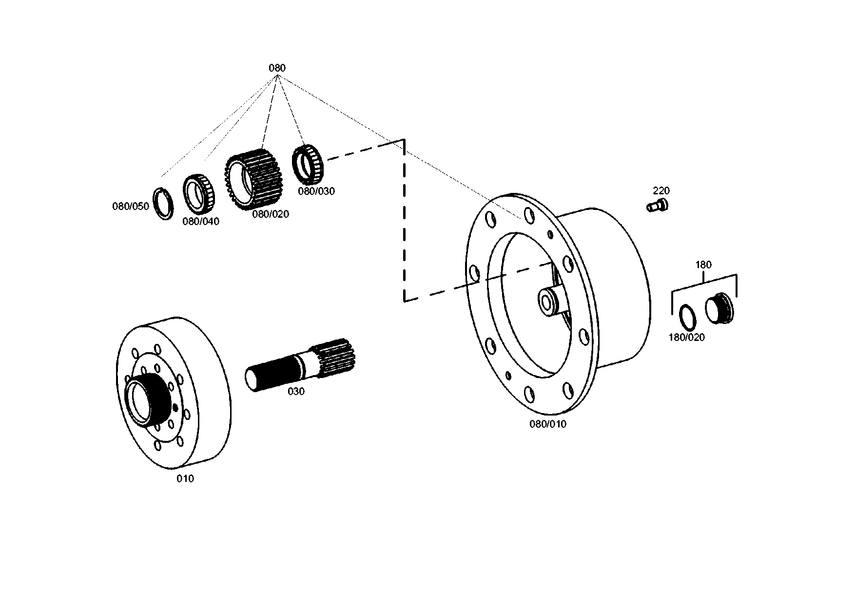 drawing for AGCO F510300020560 - SUN GEAR SHAFT