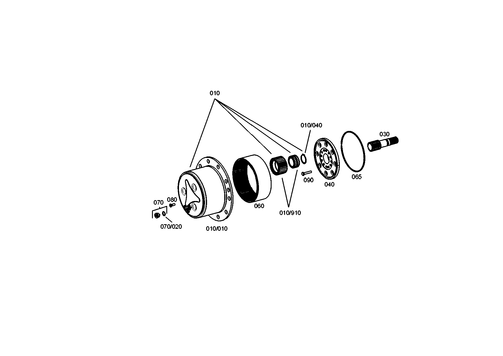 drawing for AGCO F743300020490 - SUN GEAR SHAFT