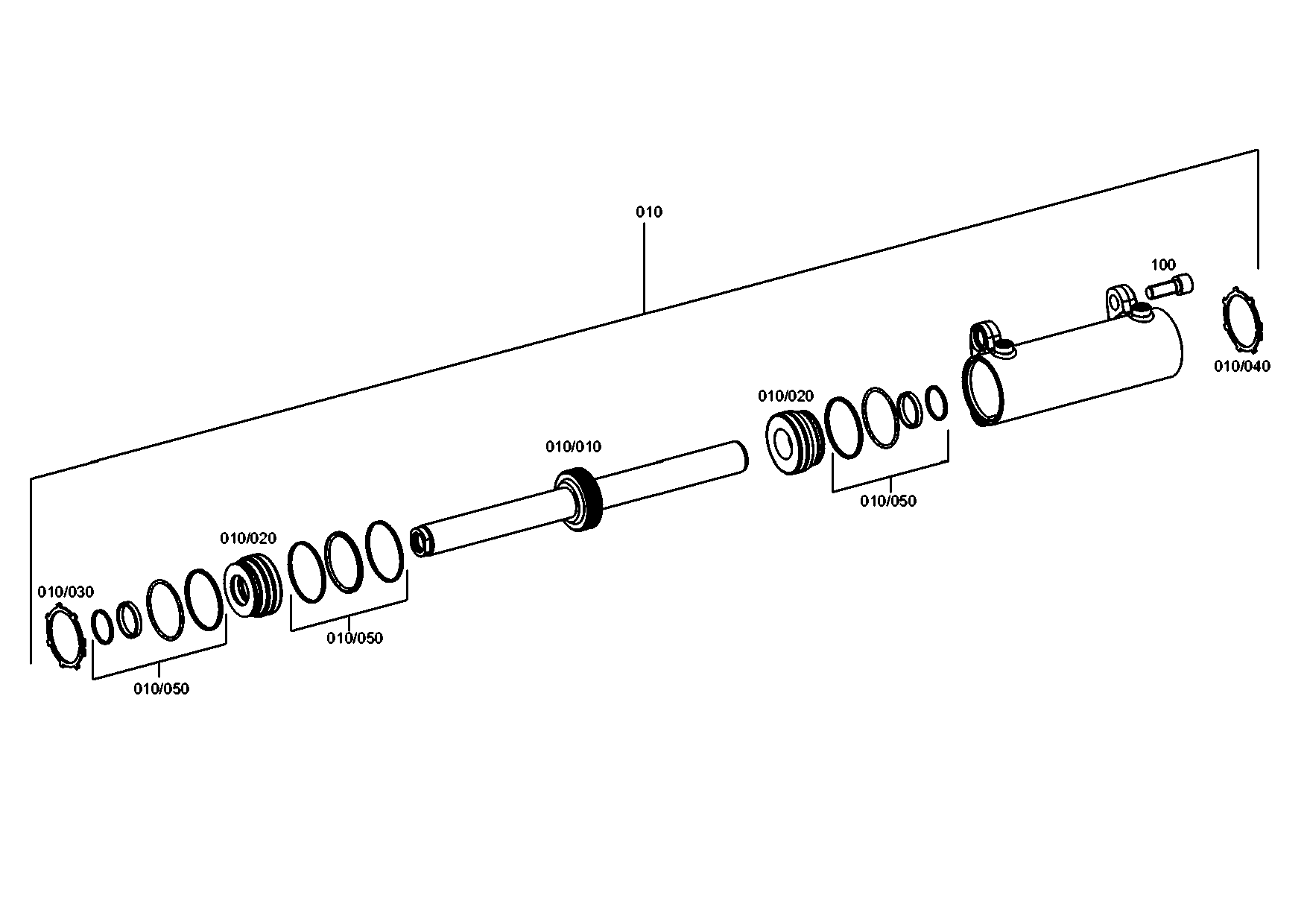 drawing for JOHN DEERE 0501321851 - CIRCLIP