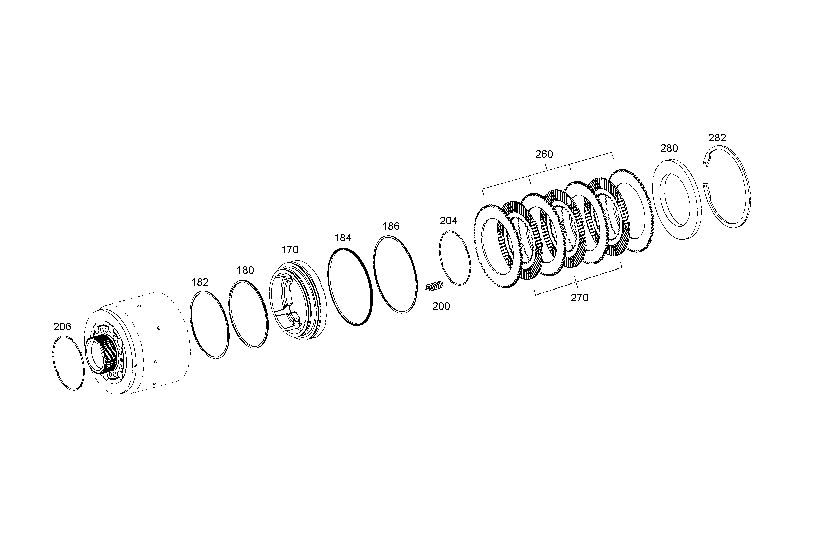 drawing for JOHN DEERE L150350 - SUPPORT RING