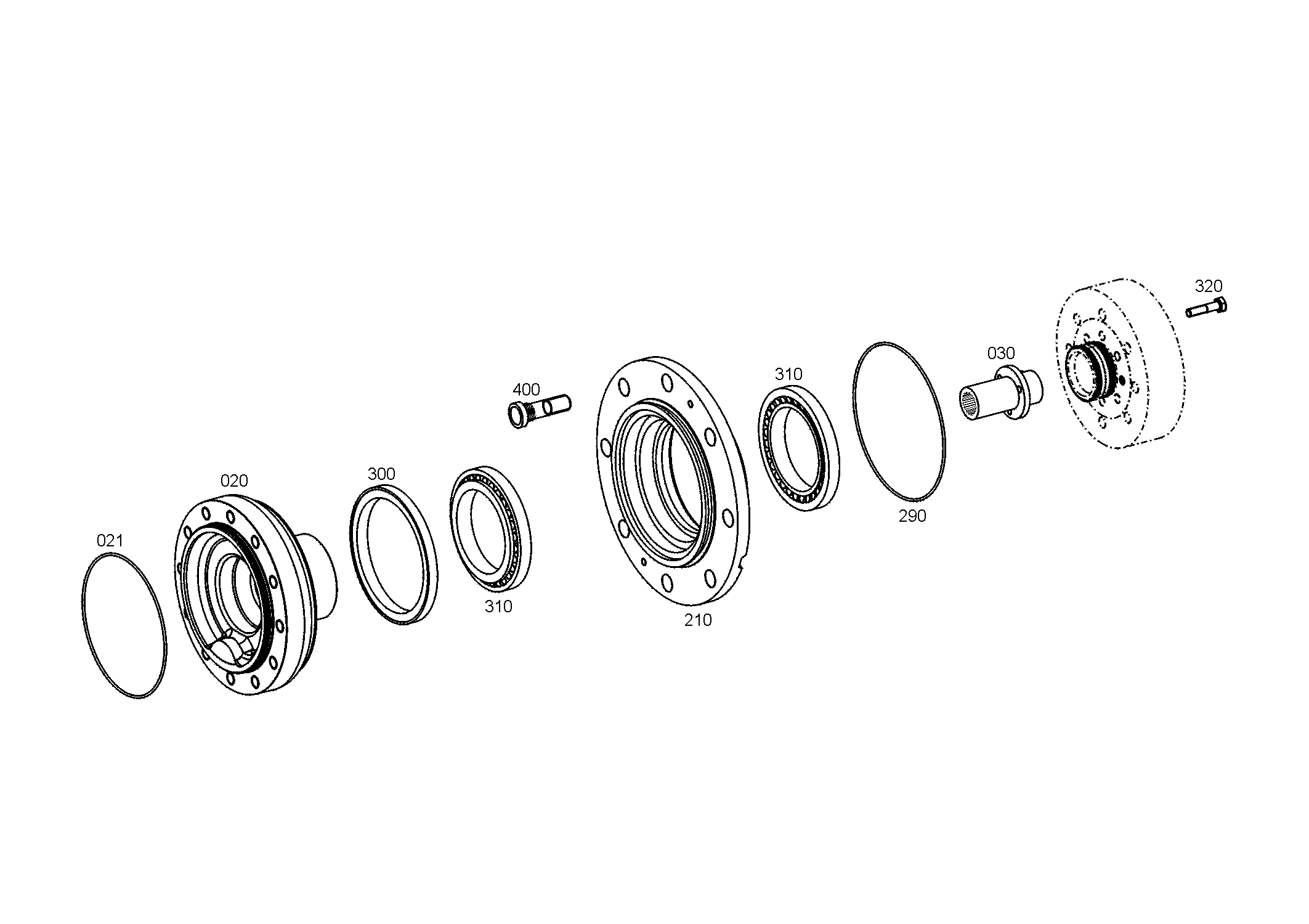 drawing for JOHN DEERE Z72466 - HUB