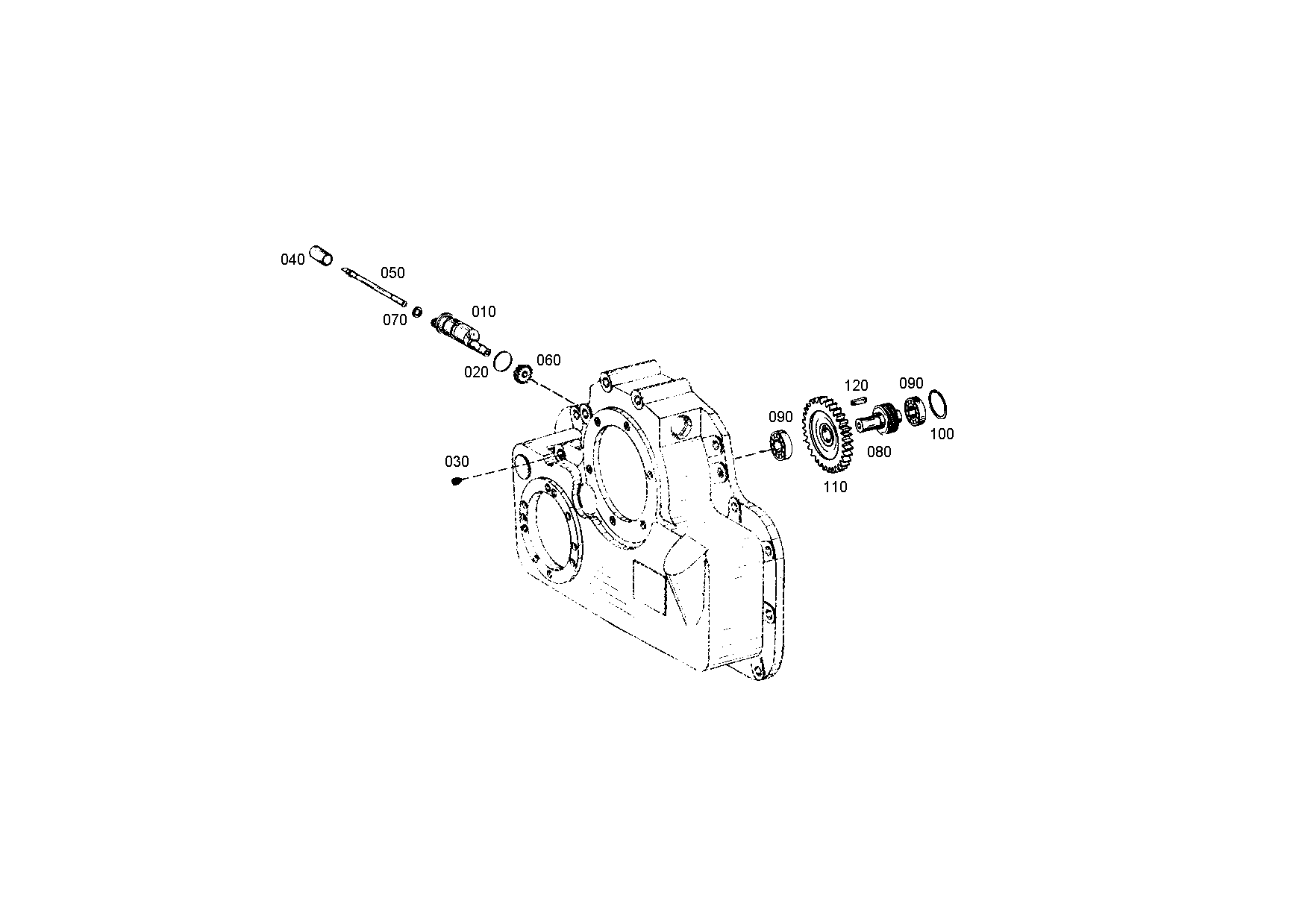 drawing for DOOSAN MX152716 - SPEEDOMETER WORM