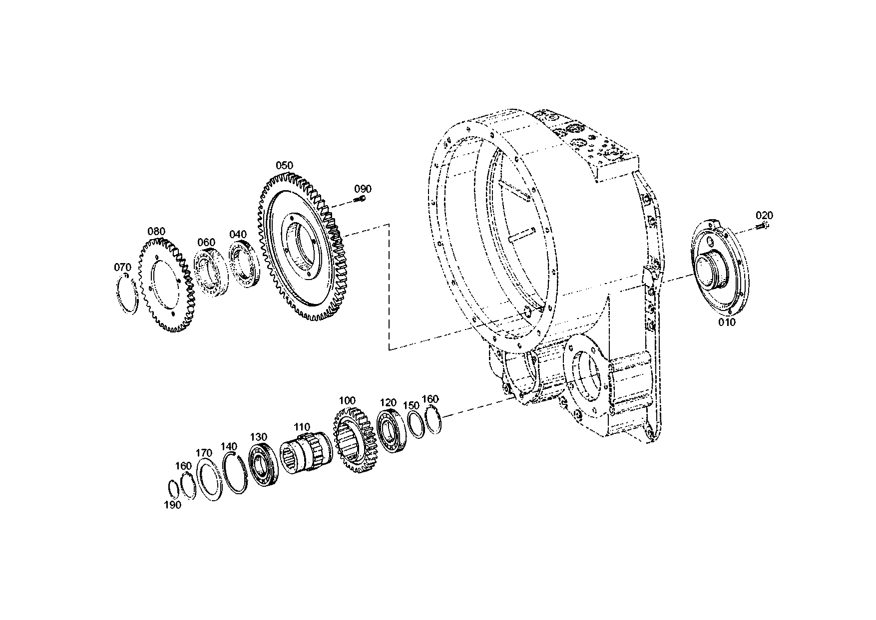 drawing for DOOSAN MX152689 - HELICAL GEAR