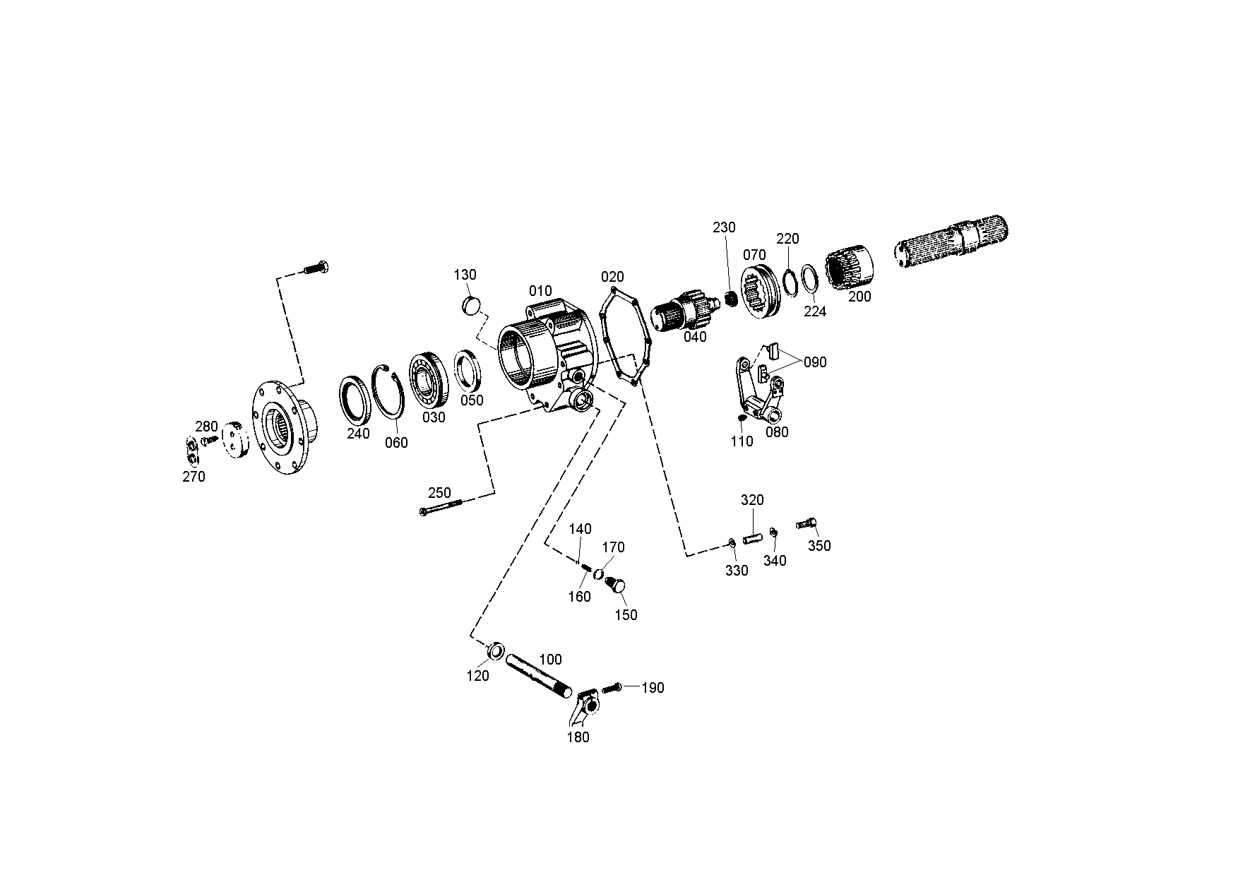 drawing for Manitowoc Crane Group Germany 01684056 - GEARSHIFT SHAFT