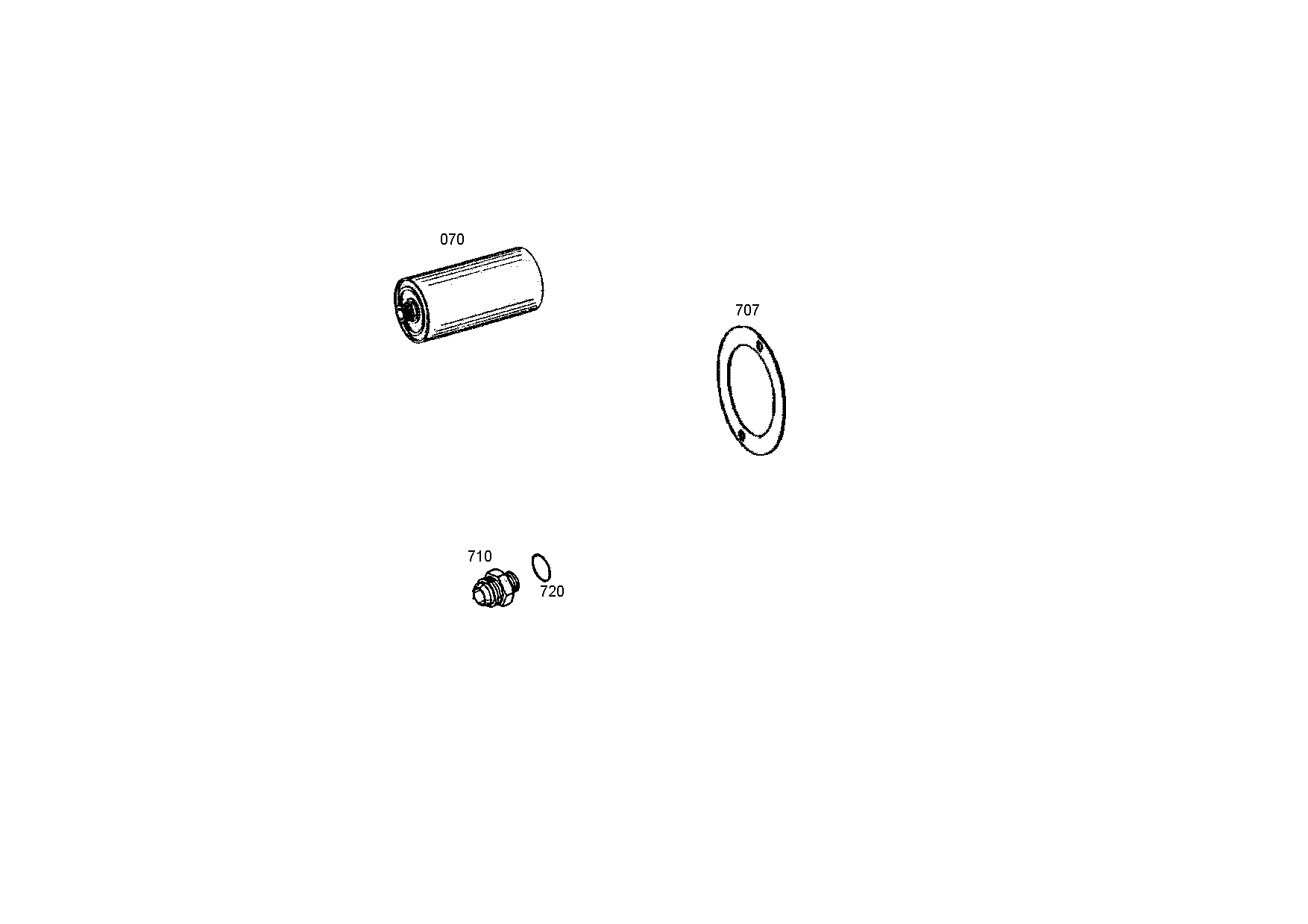 Technical drawing of AGCO F824100470220 STRAIGHT STUD with dimensions and layout (figure 3)