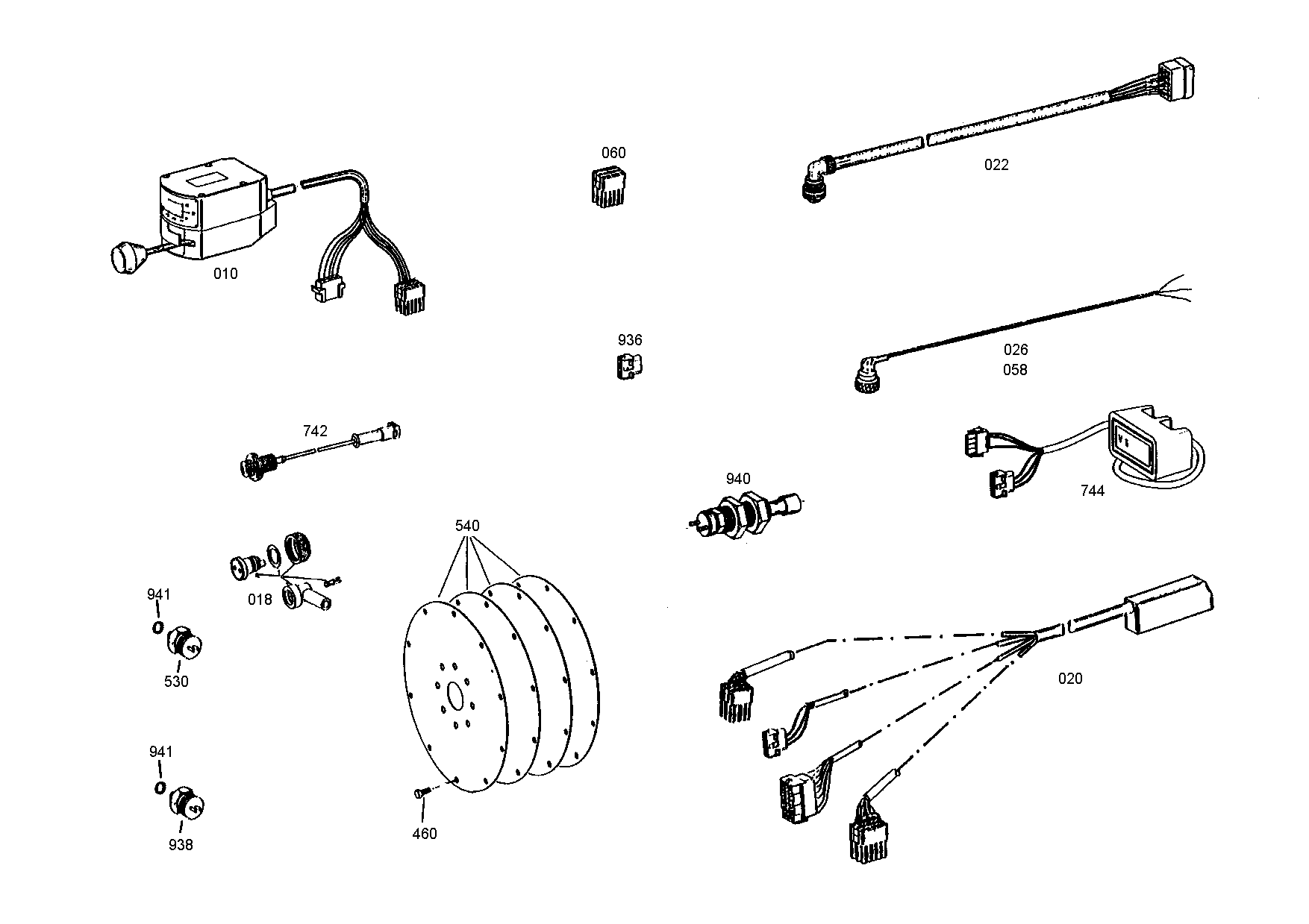 drawing for VOLVO 002805646 - DISPLAY